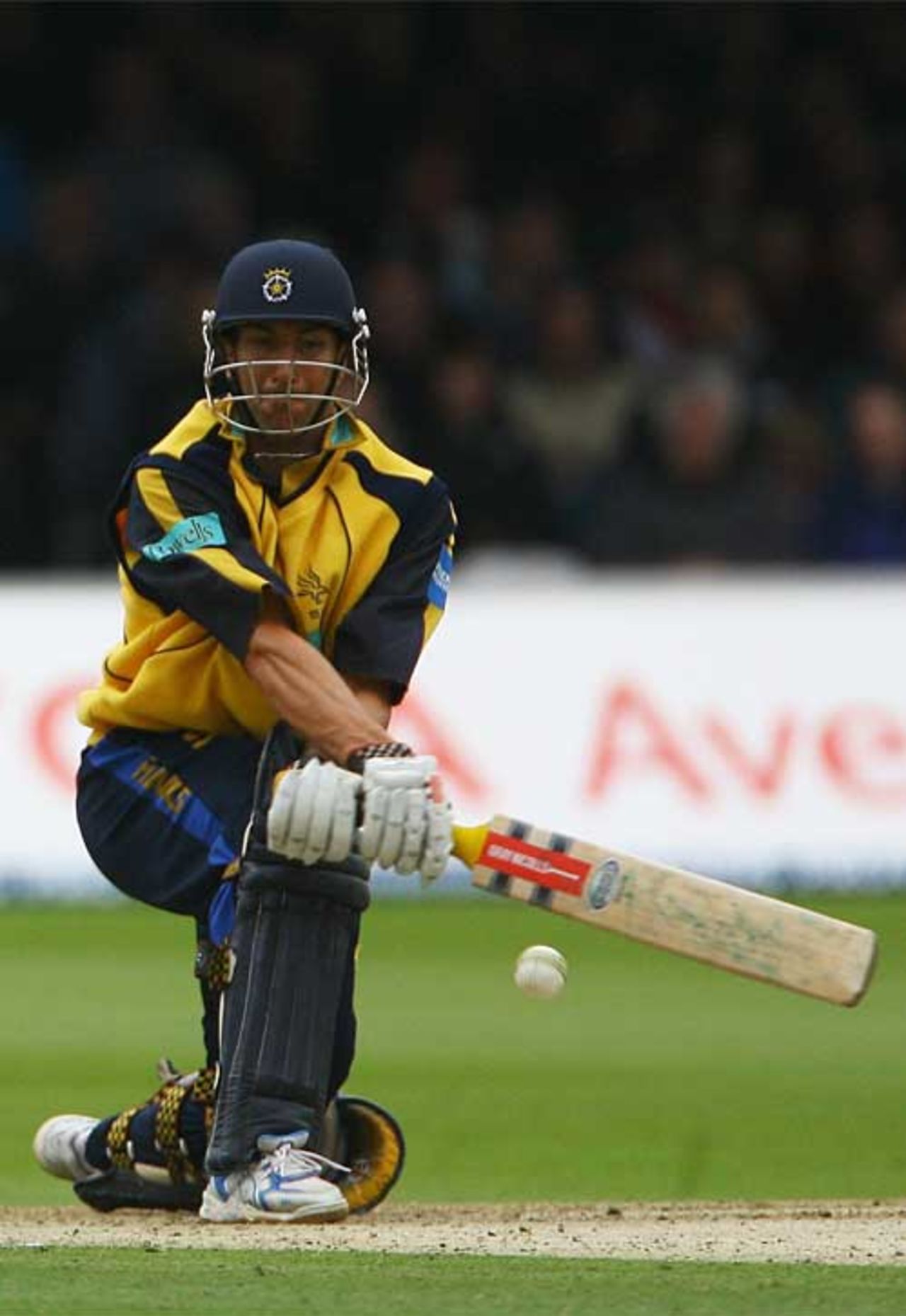 Nic Pothas goes on the reverse sweep, Durham v Hampshire, Friends Provident Trophy final, Lord's, August 18, 2007