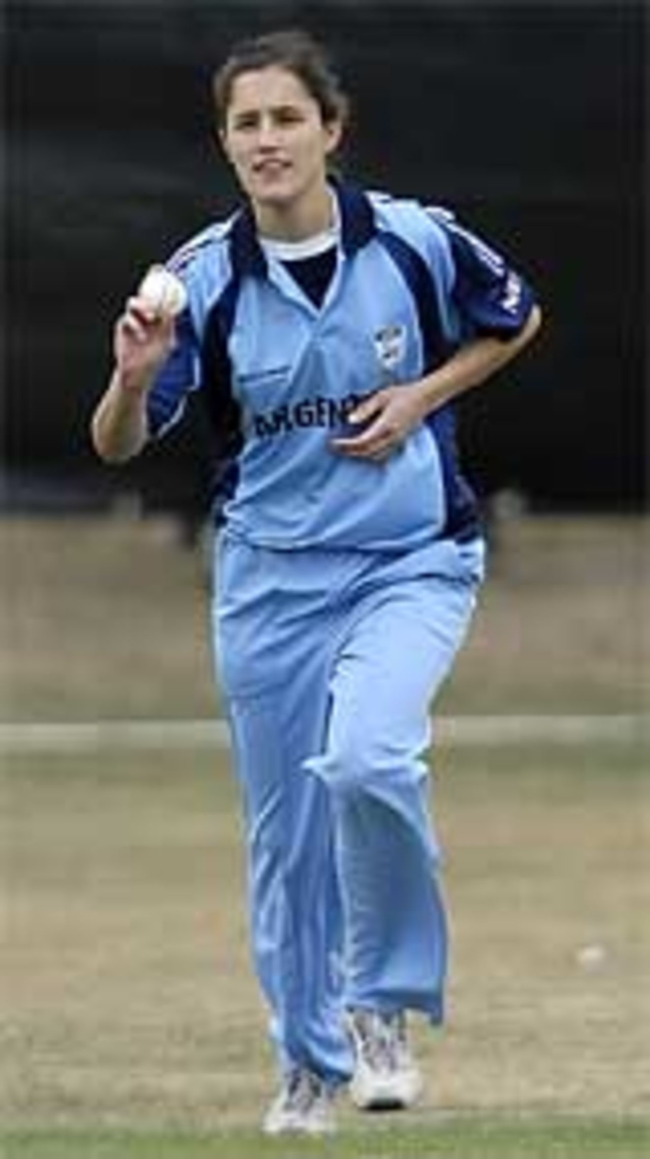 Veronica Vasquez of Argentina bowls the first ball of the Americas tournament