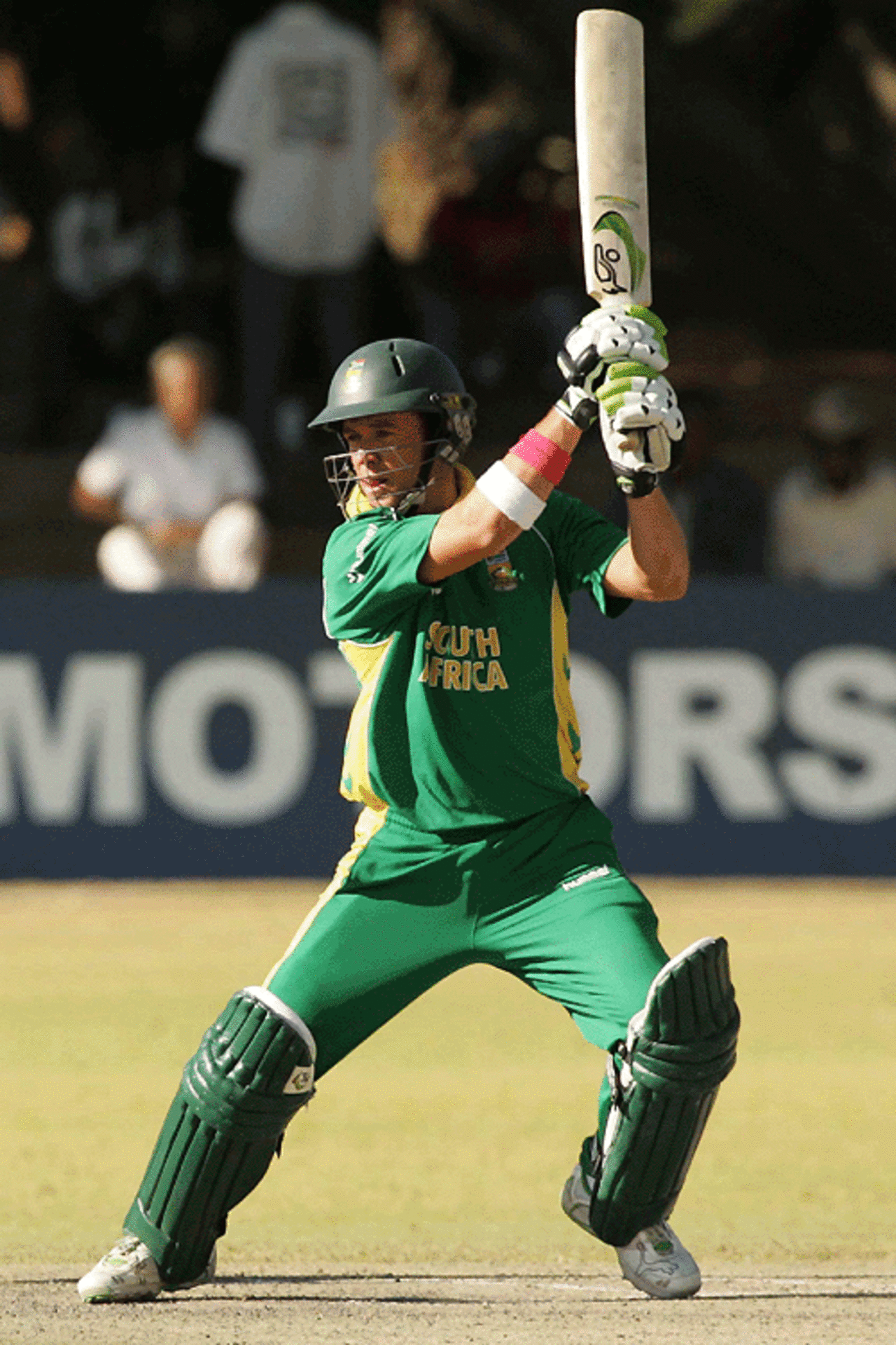 AB de Villiers cuts for a four, Zimbabwe v South Africa, 1st ODI, Bulawayo, August 22, 2007