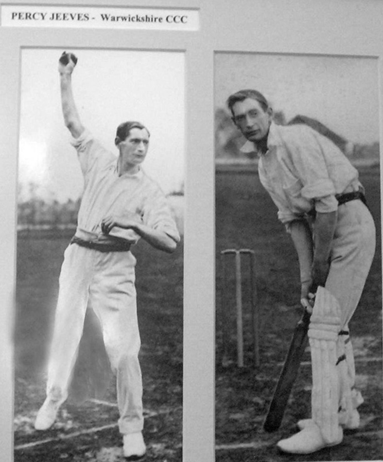 Warwickshire allrounder Percy Jeeves, August 27, 2007