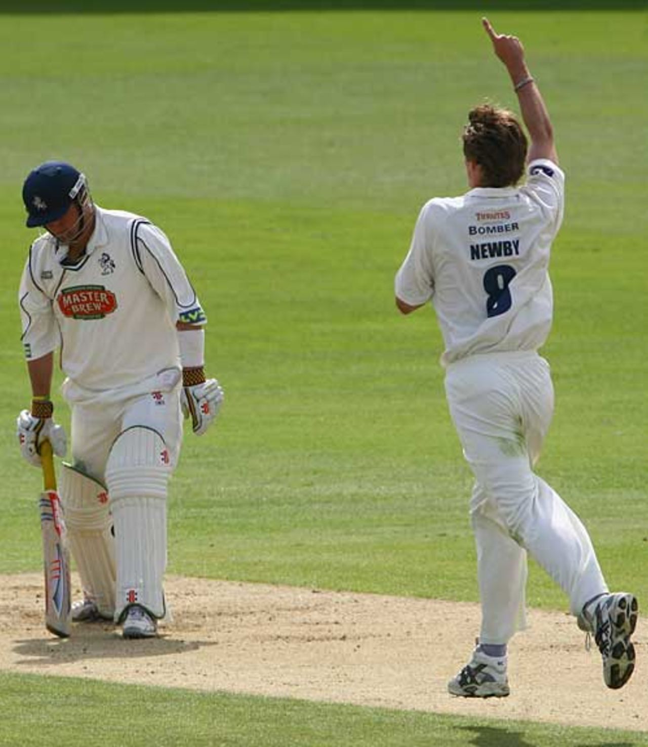 Oliver Newby has Robert Key caught in the slips, Kent v Lancashire, County Championship, Canterbury, August 28, 2007