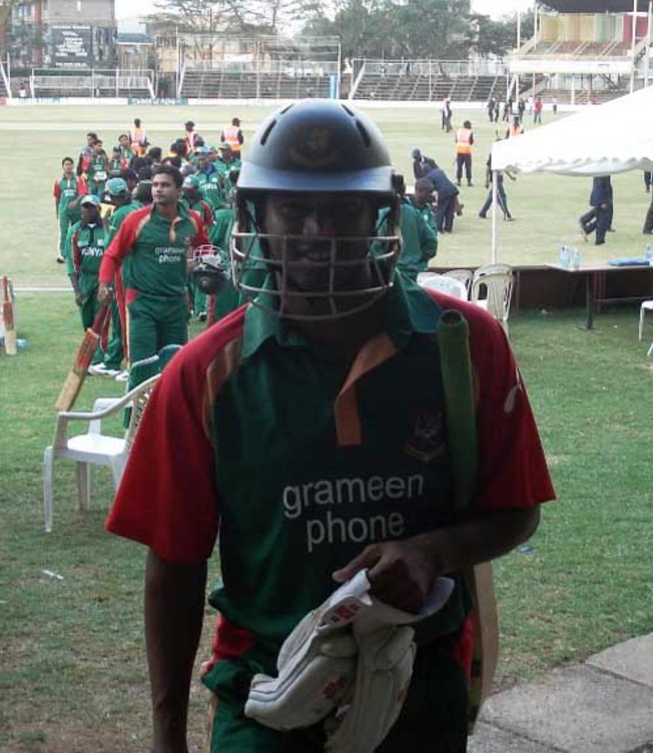 Alok Kapali is all smiles after Bangladesh completed a five-wicket win, Kenya v Bangladesh, 2nd match, Twenty20 Quadrangular Tournament, Nairobi, September 1, 2007