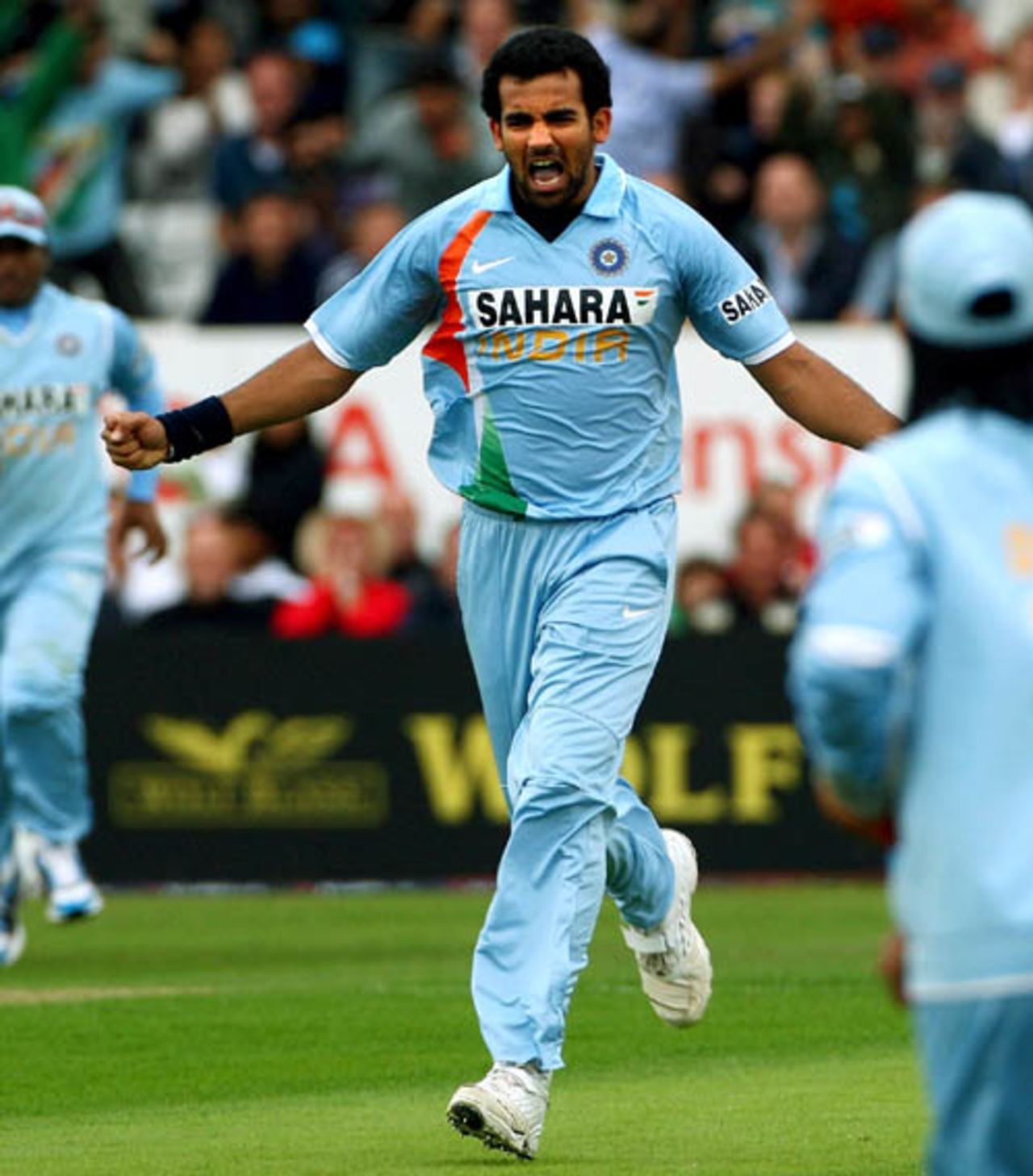 Zaheer Khan removed Kevin Pietersen for a duck, England v India, 5th ODI, Headingley, September 2, 2007