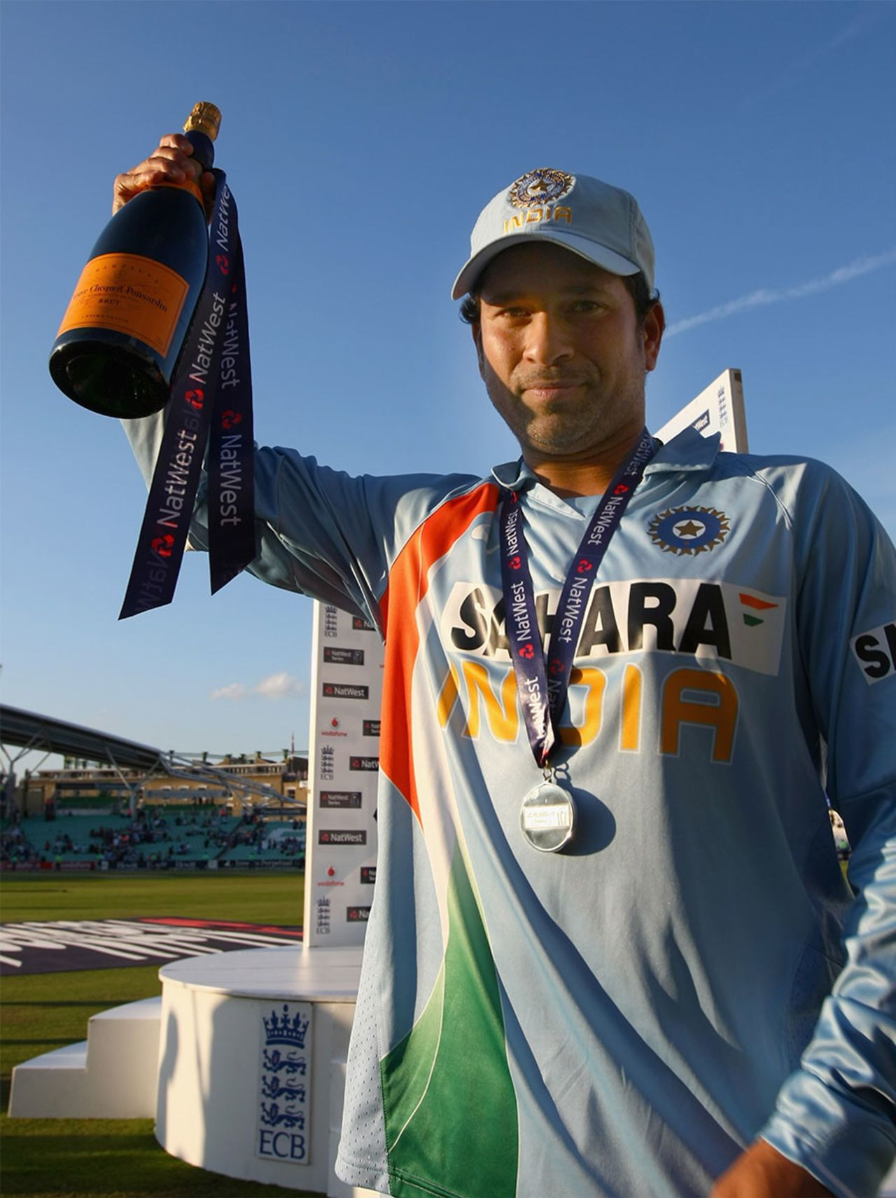 Sachin Tendulkar picked up his 55th Man-of-the-Match award, England v India, 6th ODI, The Oval, September 5, 2007