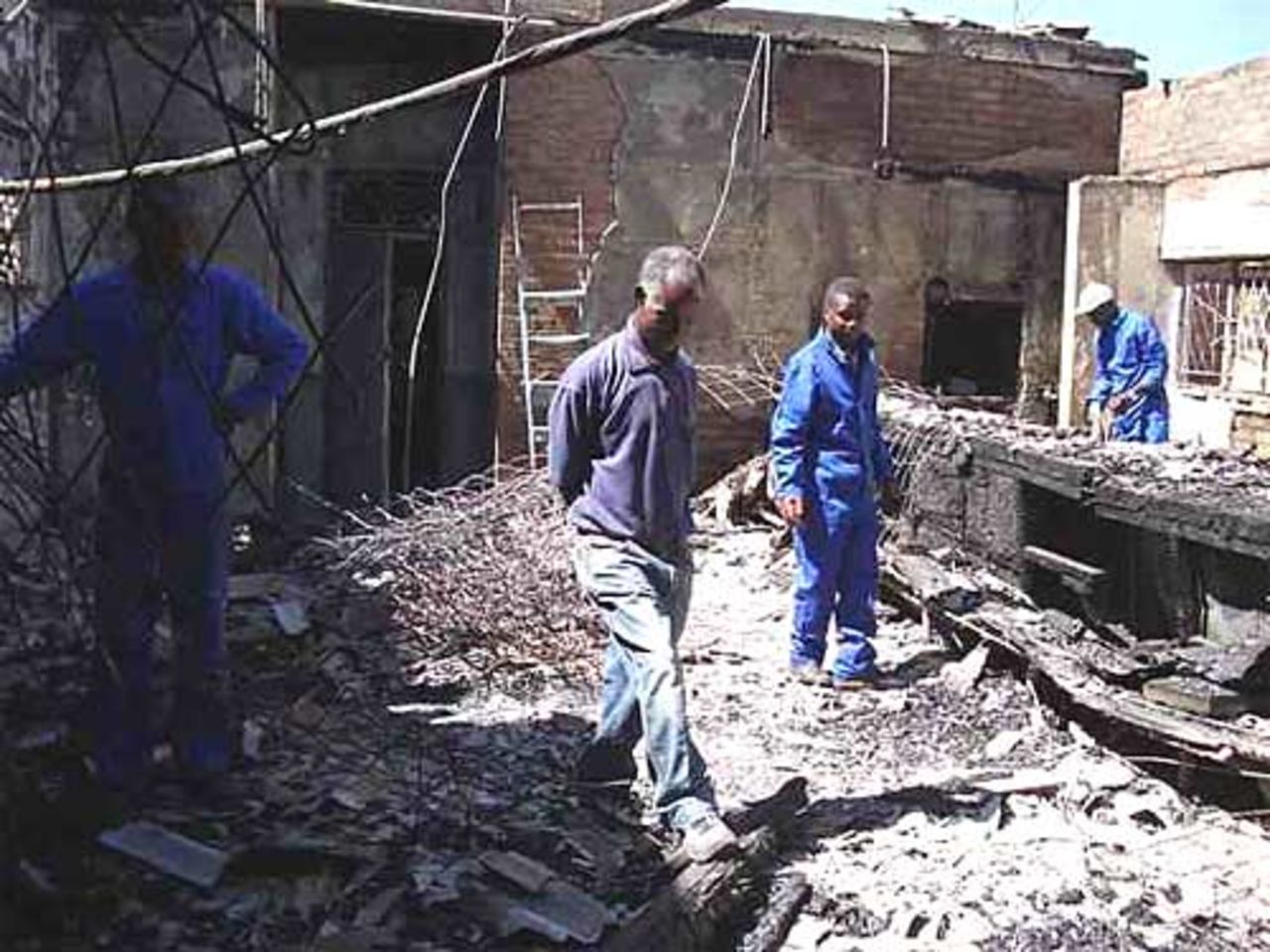 The Bulawayo Athletic Club, which was seriously damaged by an electrical fire in August