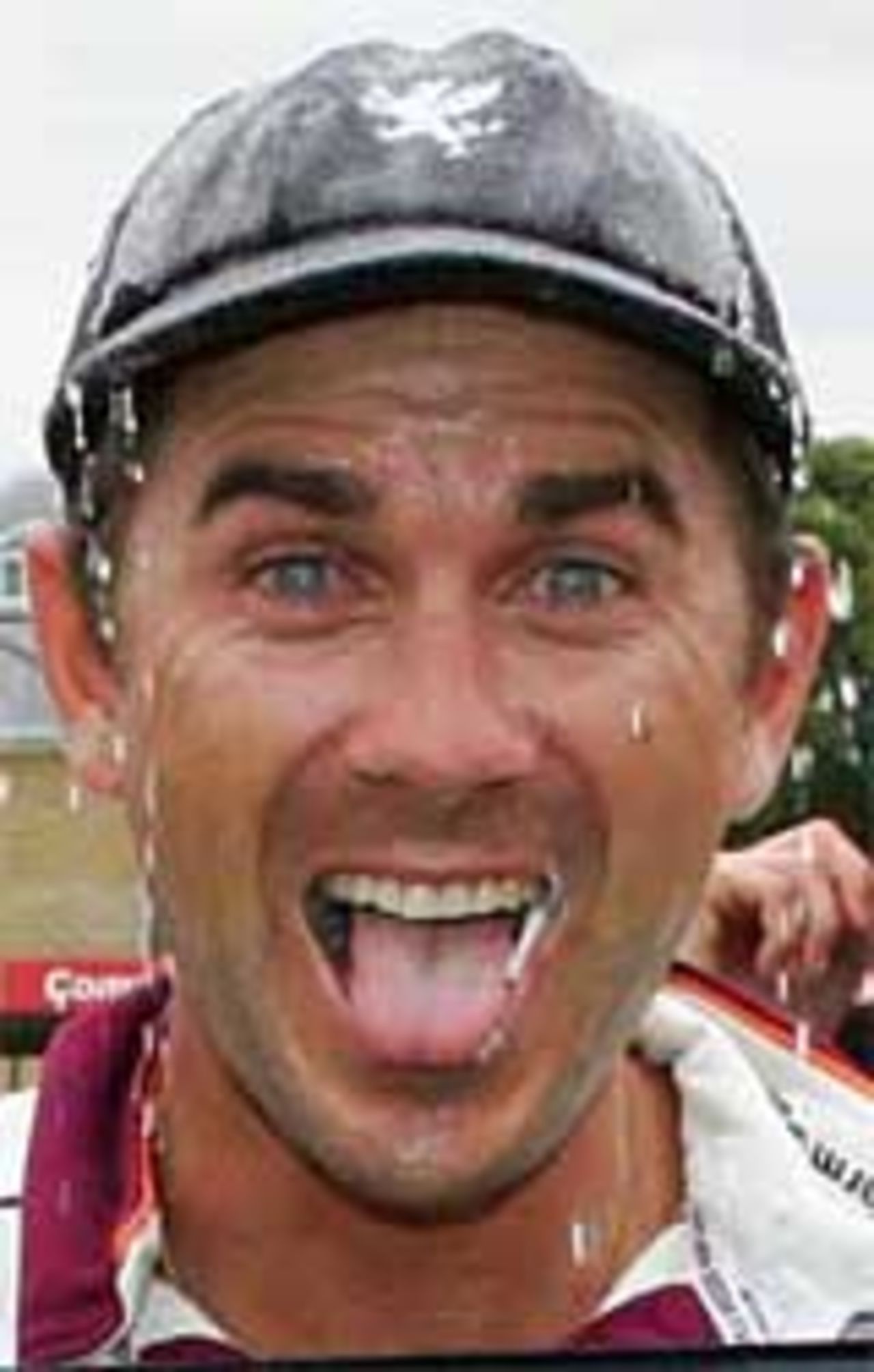 Justin Langer leads the celebrations as Somerset are crowned Division Two champions, Essex v Somerset, County Championship, Chelmsford, September 7, 2007