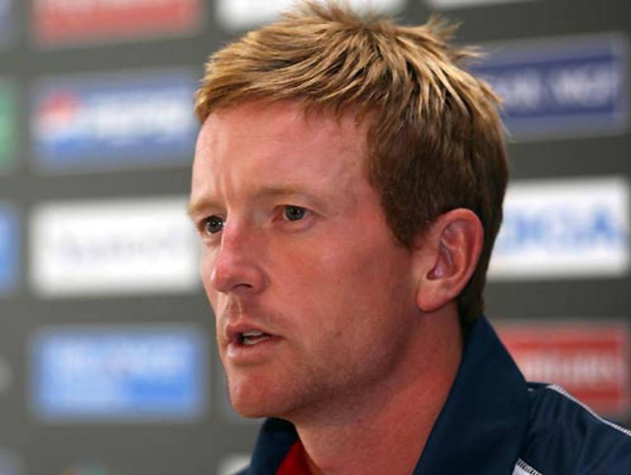 Paul Collingwood gives his first press conference on arrival in South Africa for the ICC World Twenty20, Johannesburg, September 10, 2007