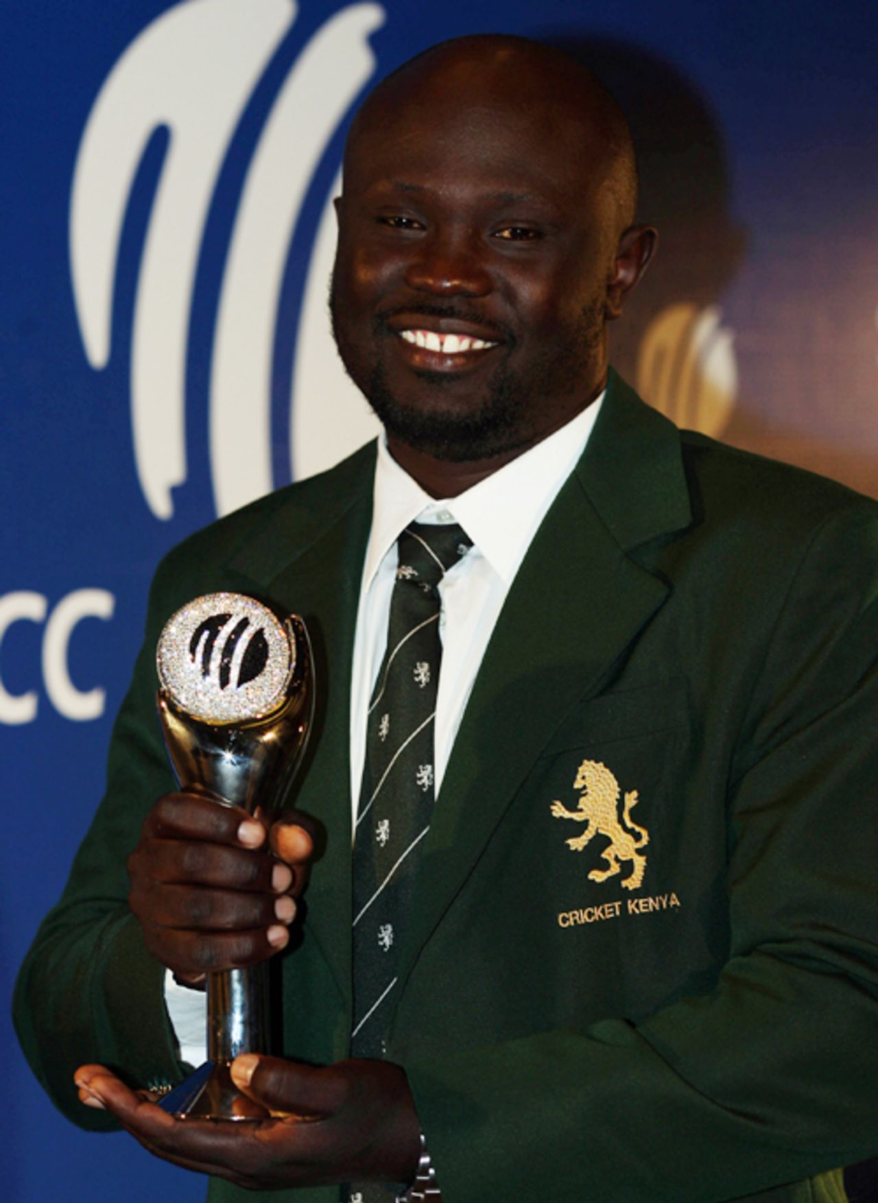 Thomas Odoyo, the ICC's Associate Player of the Year for 2007, Johannesburg, September 10, 2007