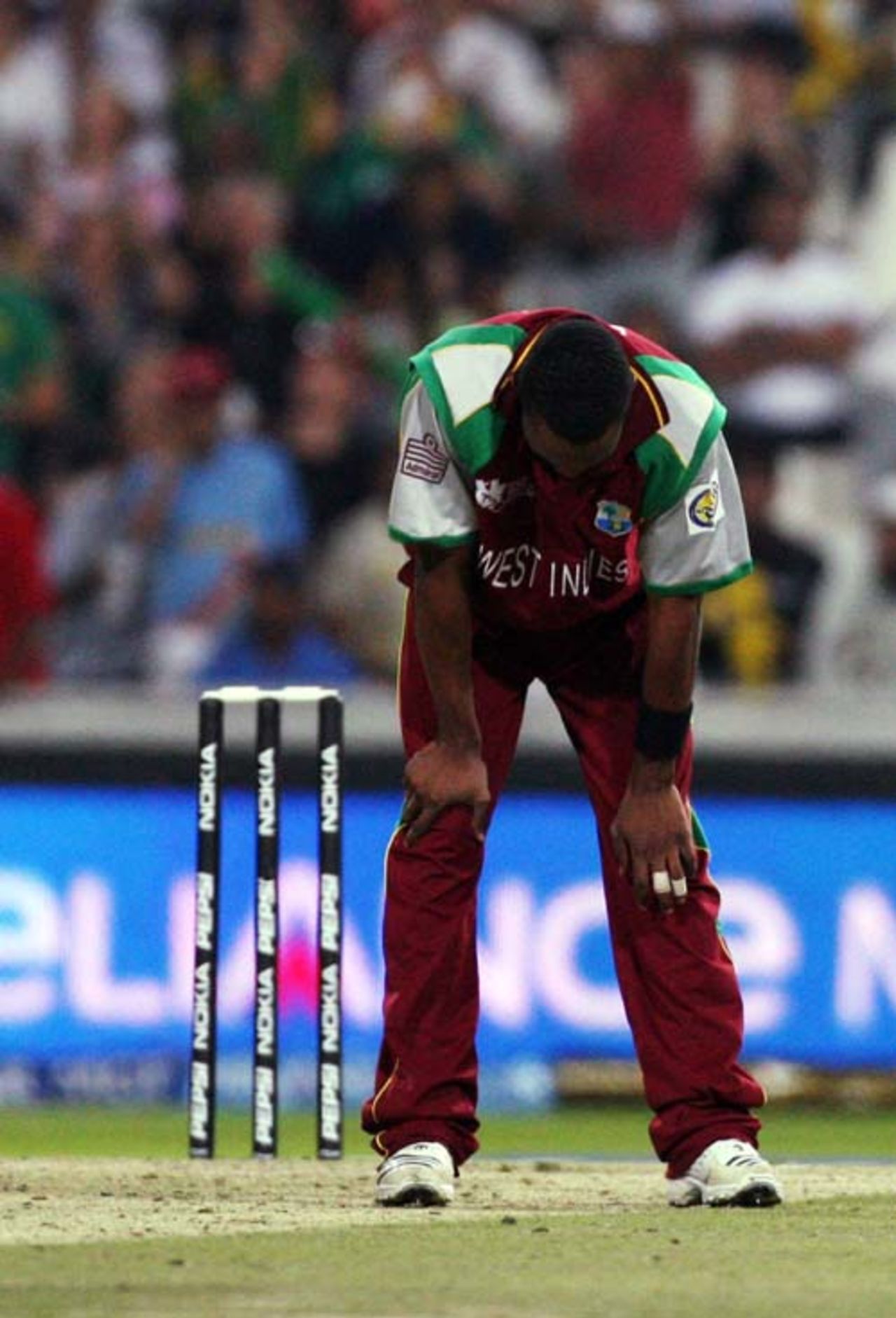 Dwayne Bravo was just one of the West Indian bowlers to feel the heat, South Africa v West Indies , Group A, ICC World Twenty20, Johannesburg, September 11, 2007