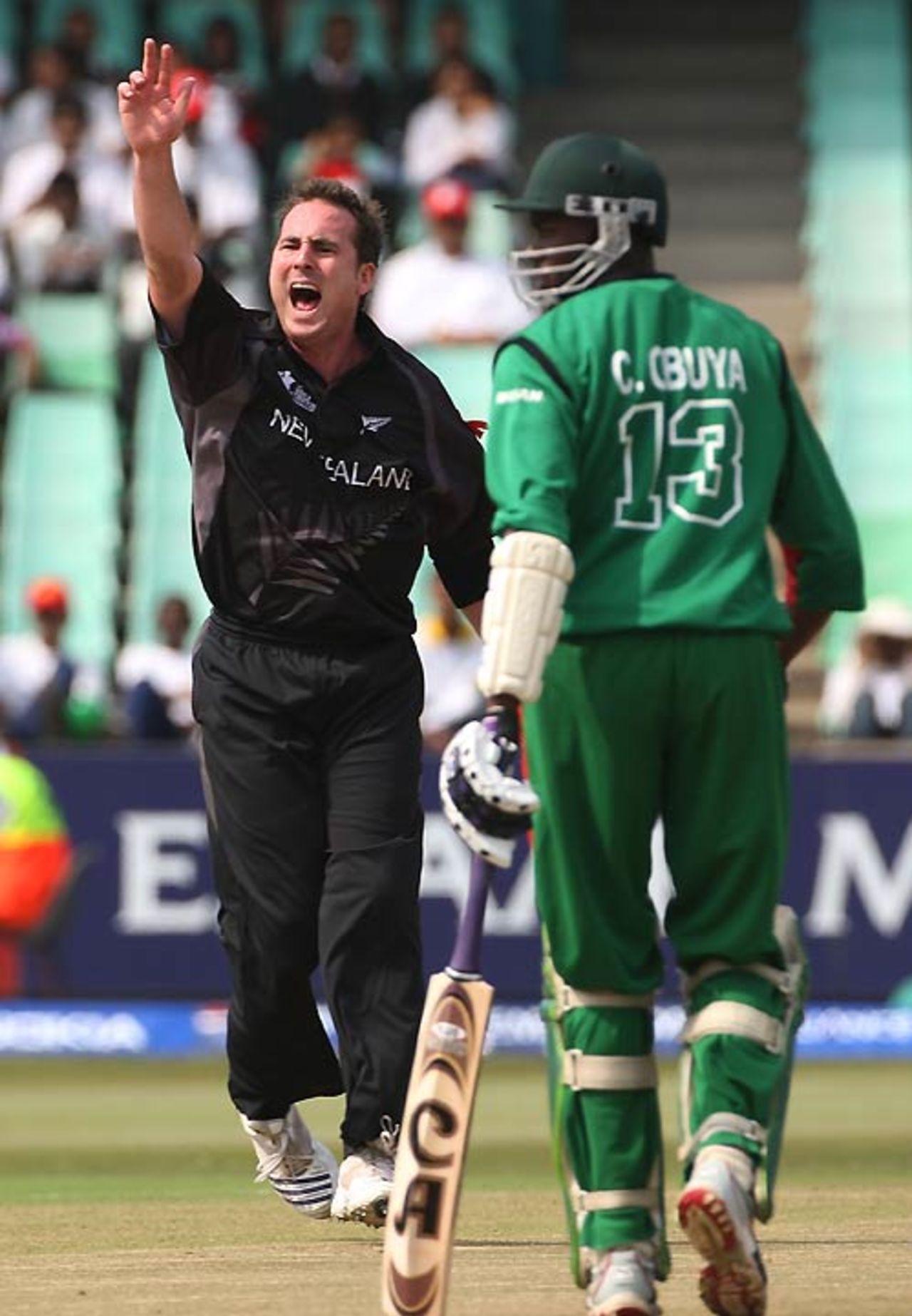 Mark Gillespie cleaned up the tail with full tosses, New Zealand v Kenya, Group C, ICC World Twenty20, September 12, 2007