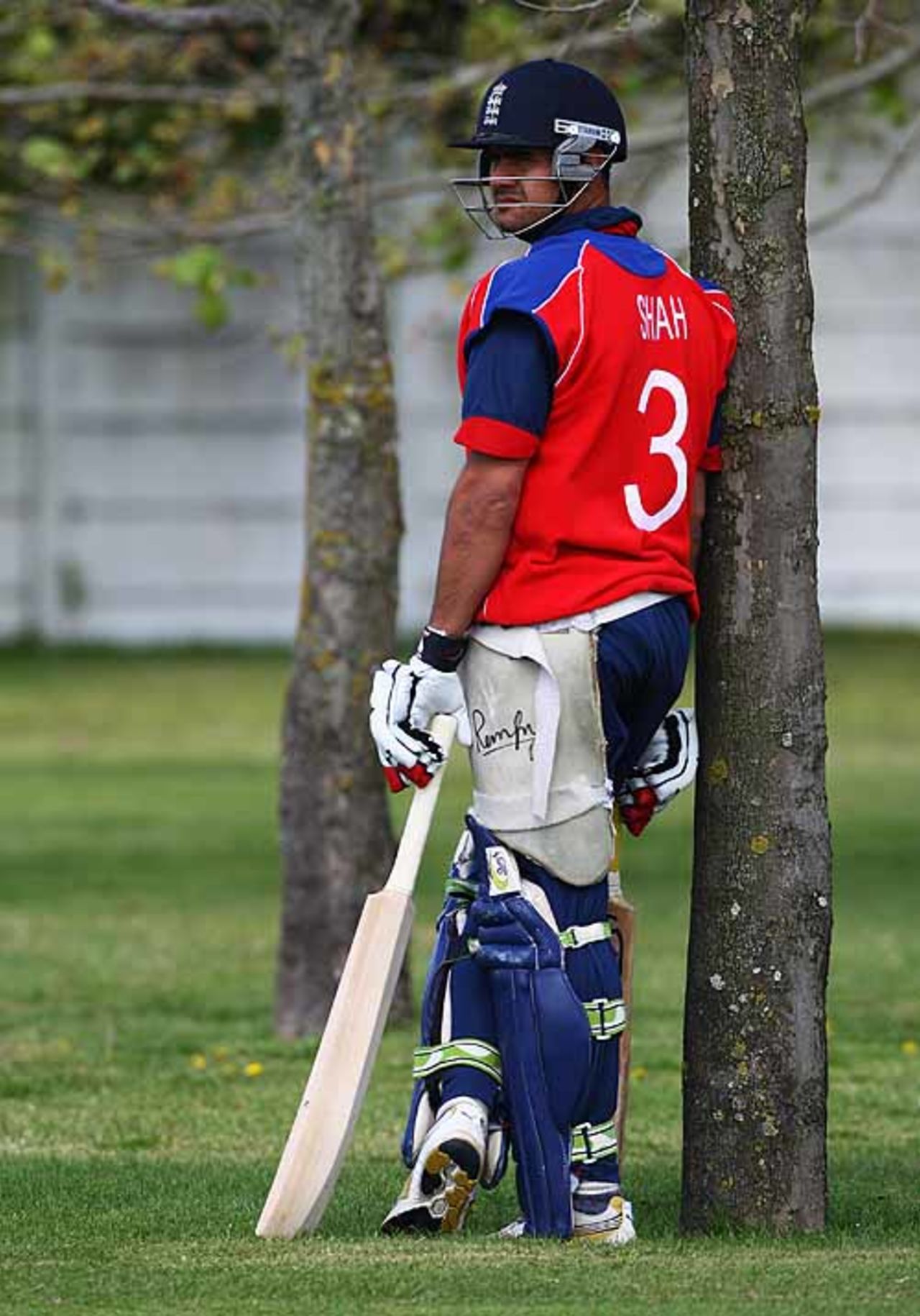 Owais Shah waits his turn to bat during practice at the Belleville Cricket Ground, Cape Town, ICC World Twenty20, September 12, 2007