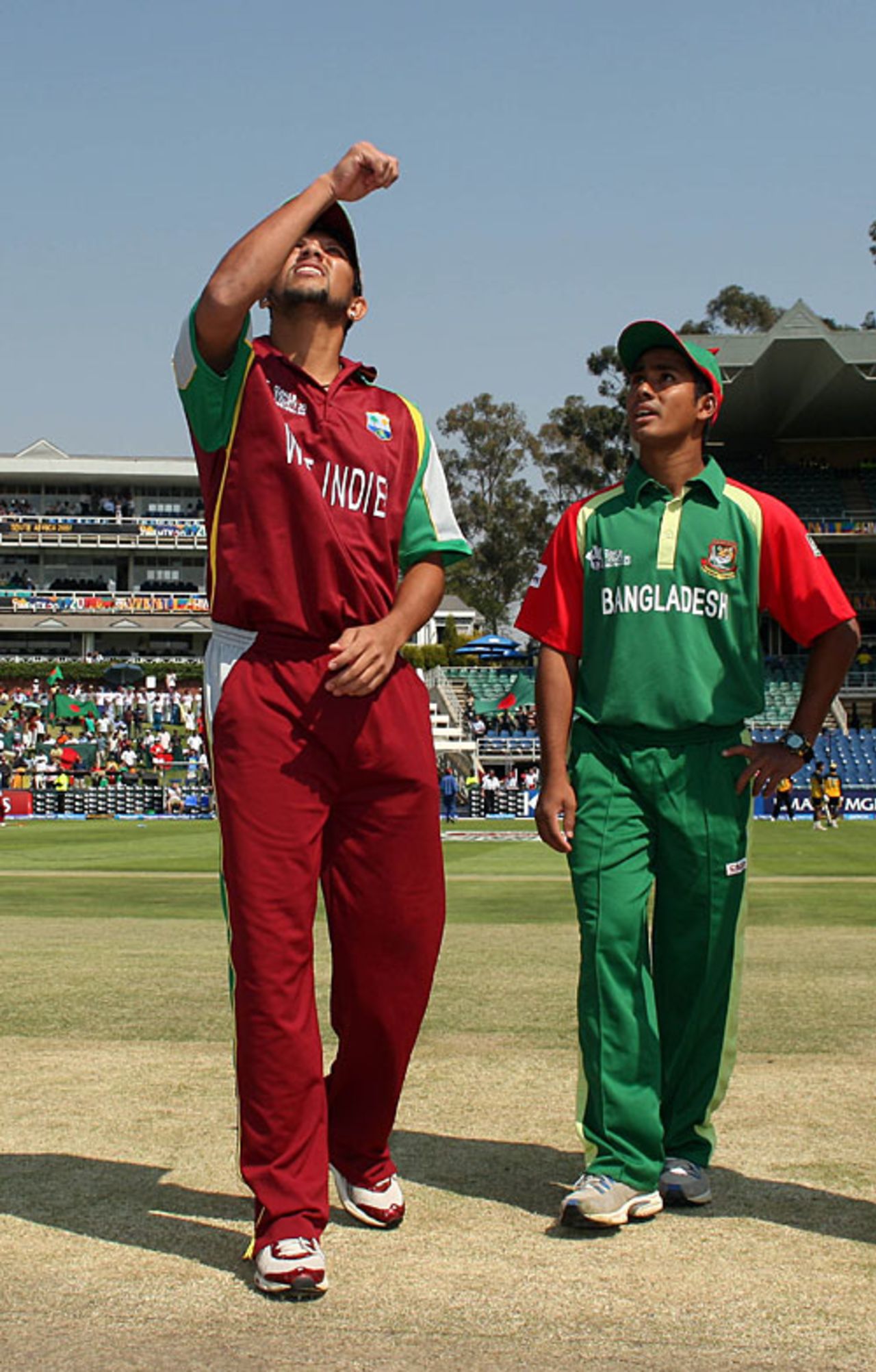 Mohammad Ashraful called right at the toss and Bangladesh chose to field, Bangladesh v West Indies, Group A, ICC World Twenty20, Johannesburg, September 13, 2007
