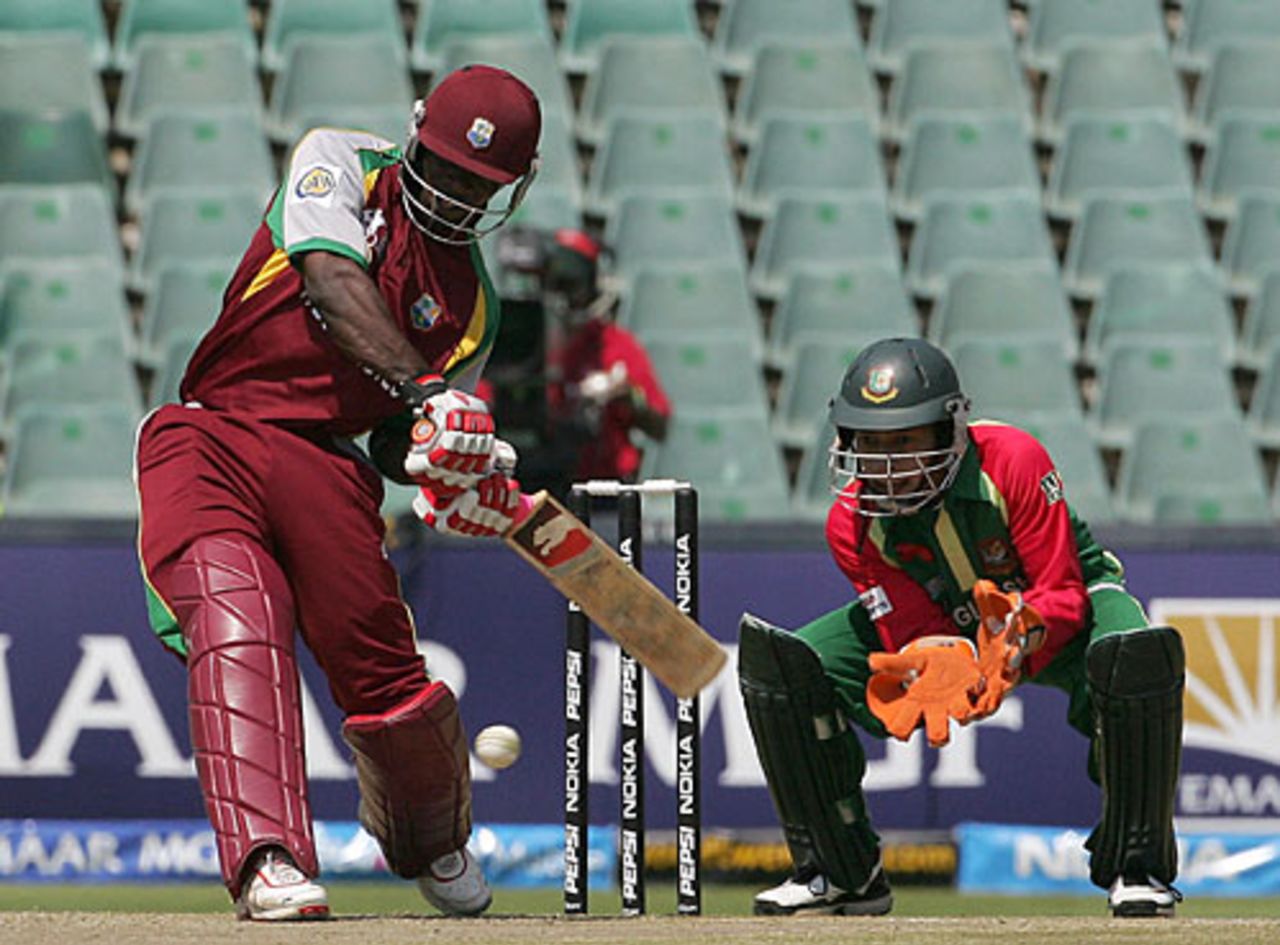 Devon Smith hit 51 off 52 balls in West Indies' 164, Bangladesh v West Indies, Group A, ICC World Twenty20, Johannesburg, September 13, 2007