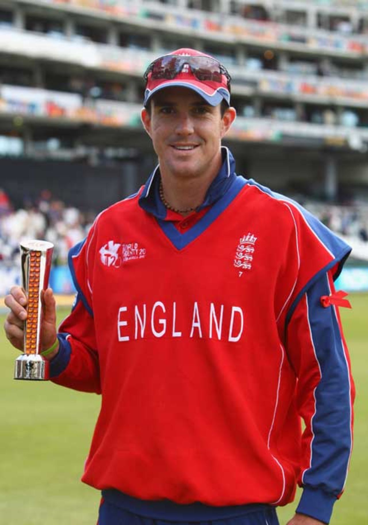 Kevin Pietersen was named Man of the Match for his 79 from 37 balls, England v Zimbabwe, Group B, ICC World Twenty20, Cape Town, September 13, 2007