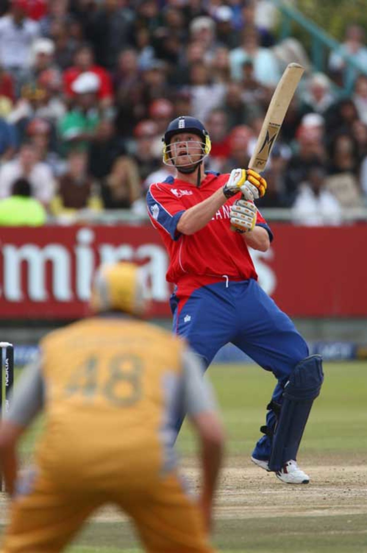 Andrew Flintoff uppercuts an easy chance to short third-man, Group B, ICC World Twenty20, Cape Town, September 14, 2007