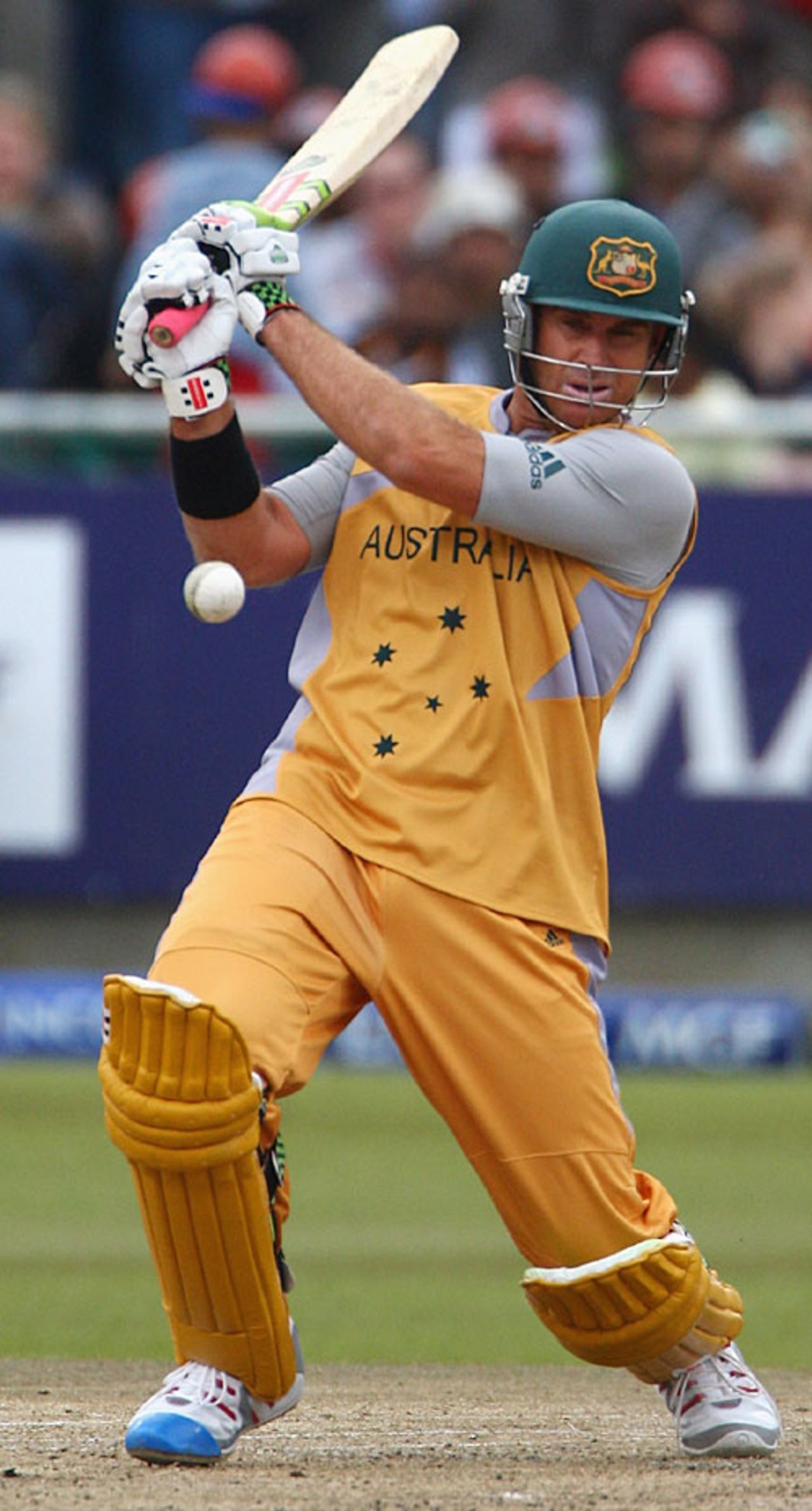 Matthew Hayden hammers another four on his way to 67*, Group B, ICC World Twenty20, Cape Town, September 14, 2007