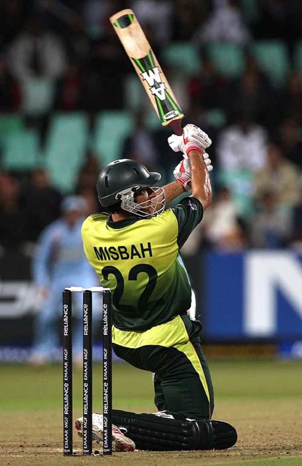 Misbah-ul-Haq's 53 nearly sealed the win for Pakistan, India v Pakistan, Group D, ICC World Twenty20, Durban, September 14, 2007 