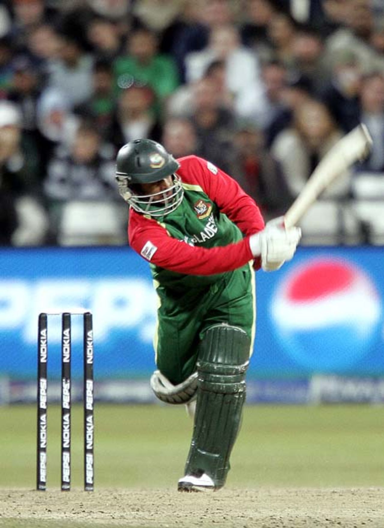 While the other batsmen went for the big shots, Alok Kapali made a patient 35-ball 14, South Africa v Bangladesh, Group A, ICC World Twenty20, Cape Town, September 15, 2007 