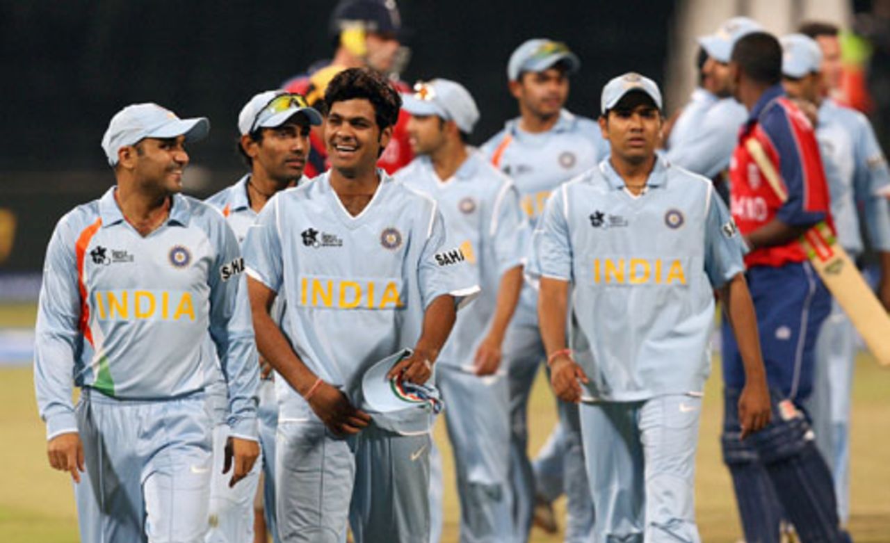 India walk off after beating England, England v India, Group E, ICC World Twenty20, Durban, September 19, 2007