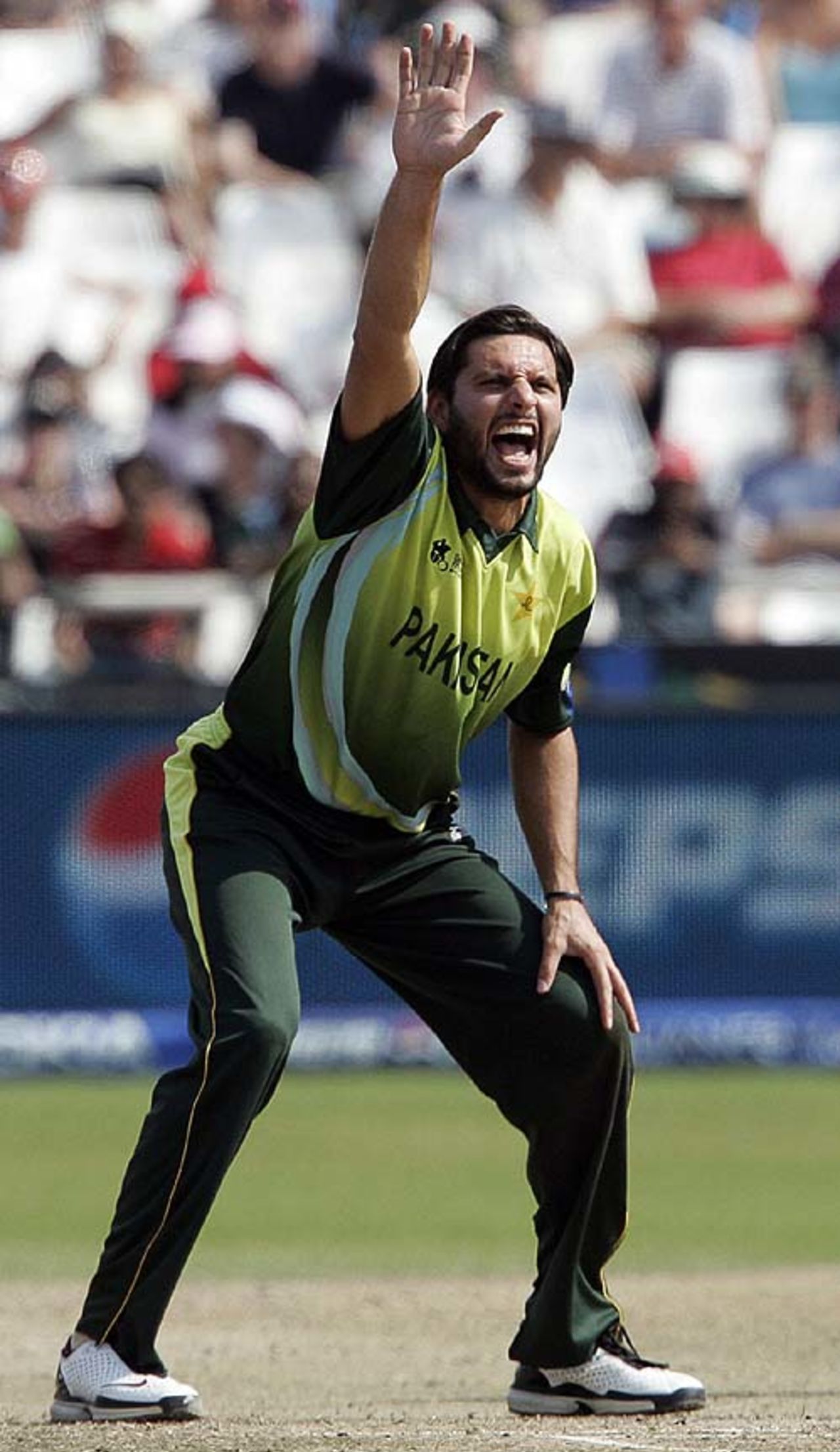 Shahid Afridi appeals successfully for a leg-before to dismiss Mohammad Ashraful, Bangladesh v Pakistan, Group F, ICC World Twenty20, Cape Town, September 20, 2007