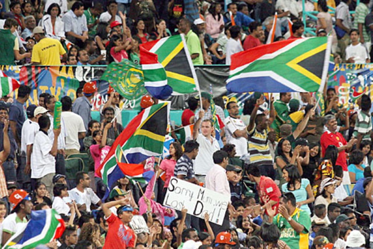 Spectators at the India-South Africa match, India v South Africa, Group E, ICC World Twenty20, Durban, September 20, 2007