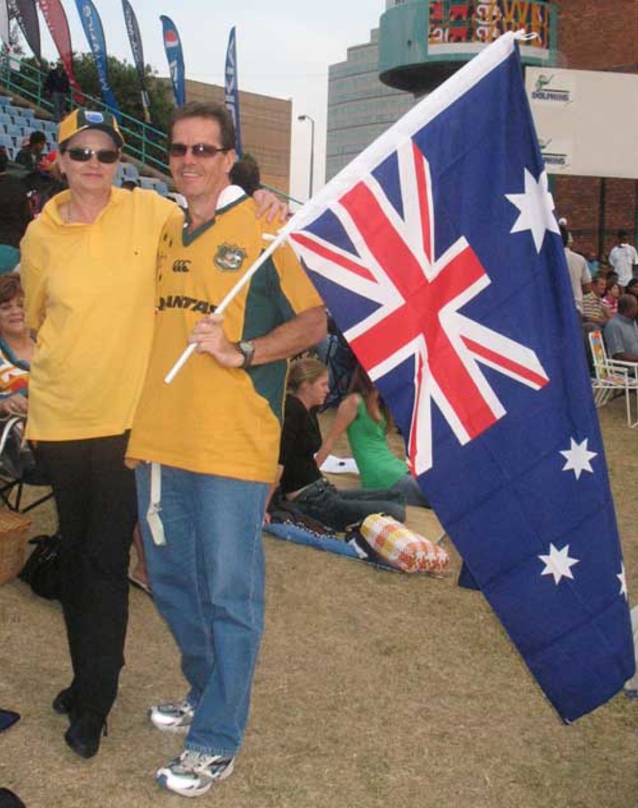 Australian supporters were hard to find in a sea of Indian fans, Durban, September 22, 2007