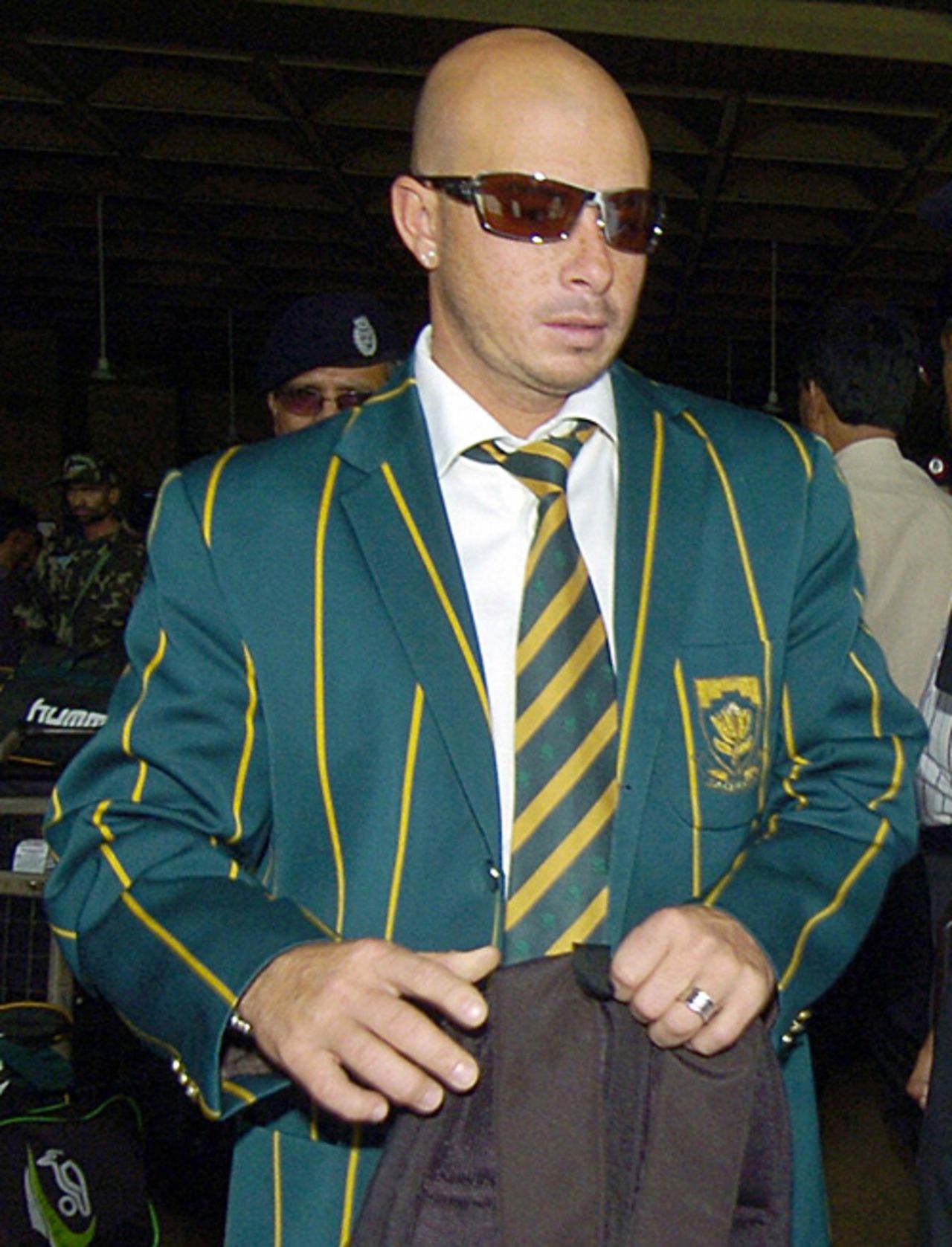 Herschelle Gibbs arrives in Pakistan, Karachi, September 26, 2007