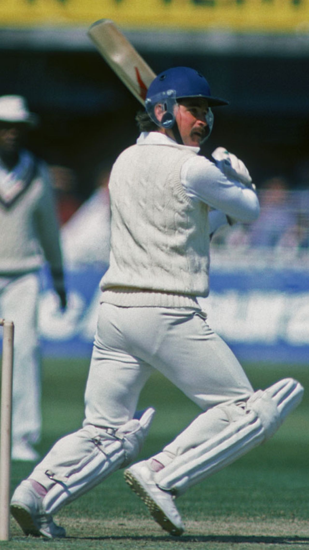 Allan Lamb on the attack against West Indies, England v West Indies, Lord's, 2nd Test, June 28, 1984