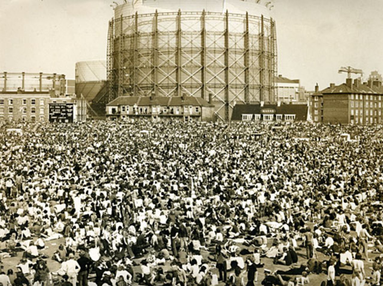 A packed pitch during the rock concert at The Oval, September 18, 1971