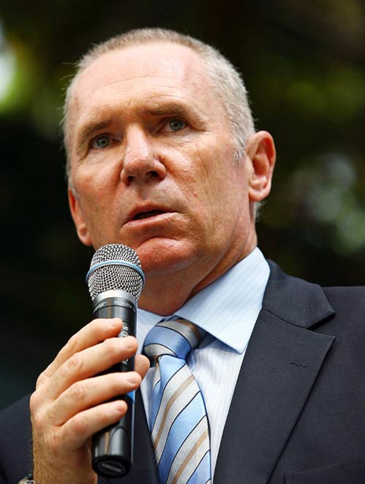 Allan Border at the launch of Australia's domestic season, Brisbane, October 9, 2007