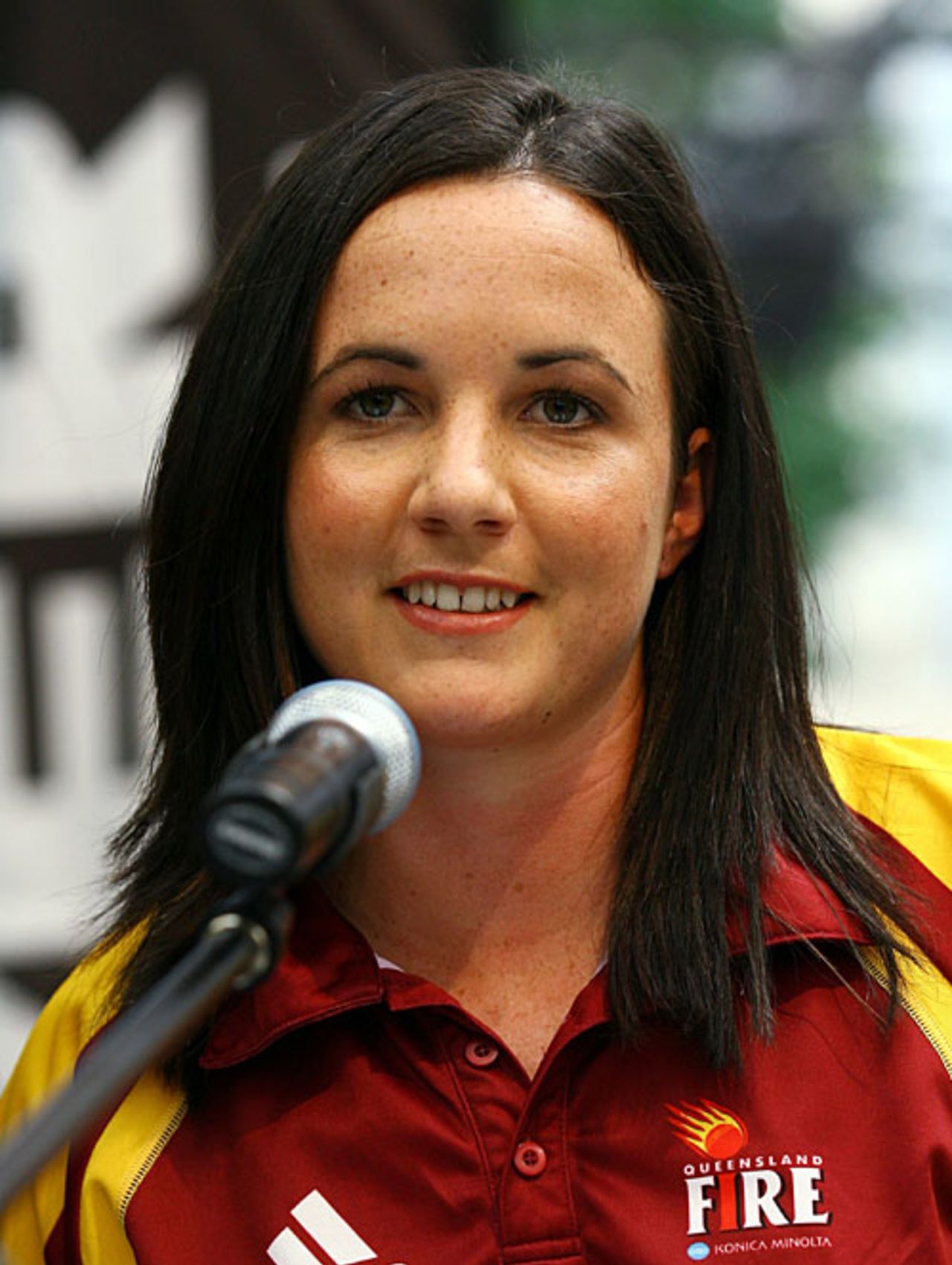 Kirsten Pike of Queensland at the 2007-08 interstate cricket launch, Brisbane, October 9, 2007