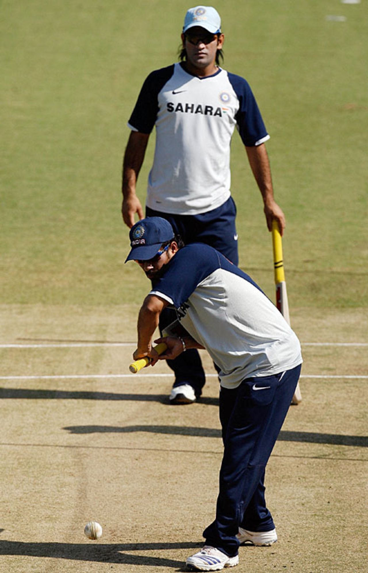 Sachin Tendulkar during a practise session, Nagpur, October 13, 2007
