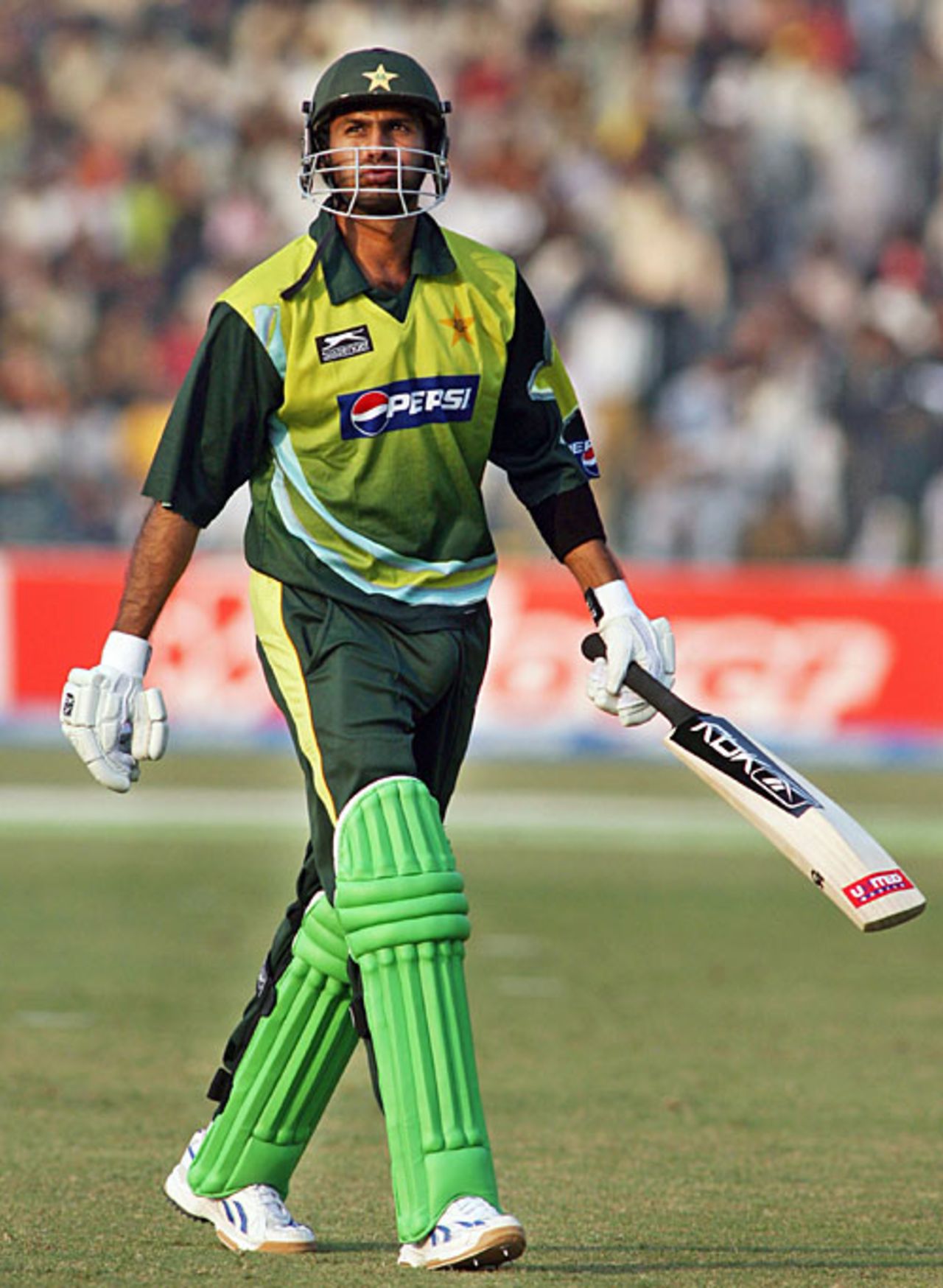 Shoaib Malik was dismissed for 18, Pakistan v South Africa, 1st ODI, Lahore, October 18, 2007