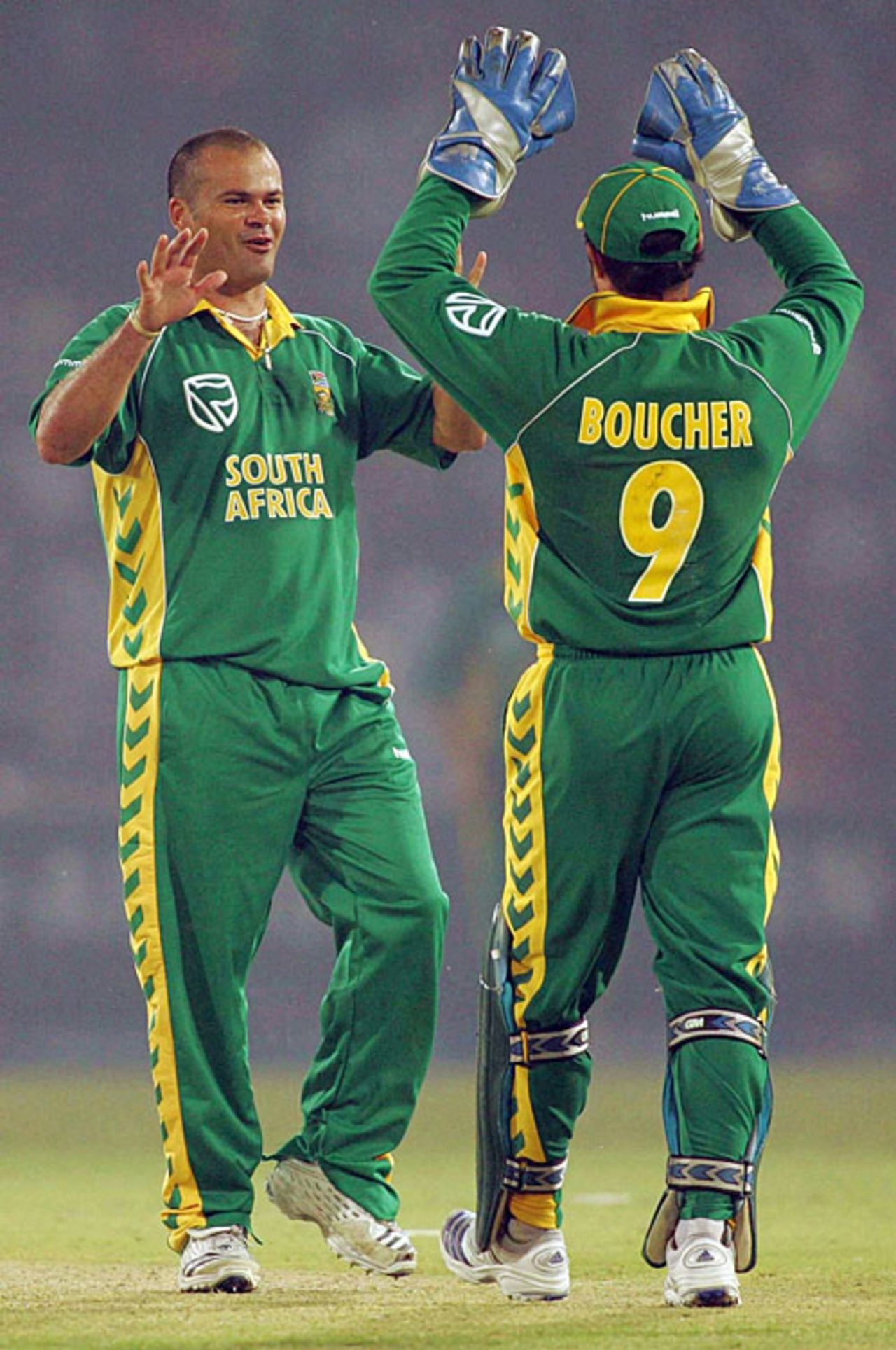 Charl Langeveldt picked up the wickets of Misbah-ul-haq and Sohail Tanvir, Pakistan v South Africa, 1st ODI, Lahore, October 18, 2007