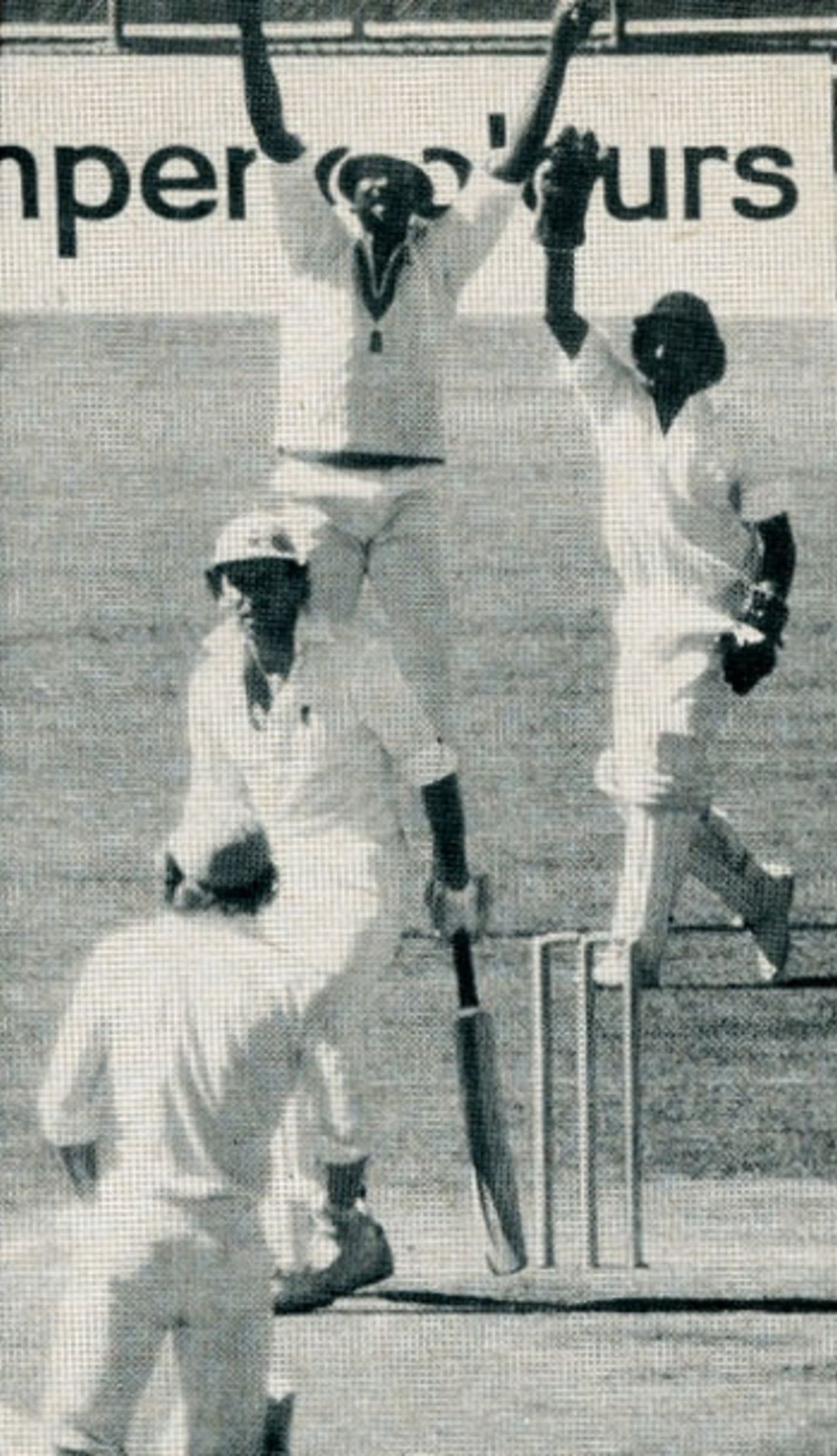 Ian Chappell is caught behind off Andy Roberts, WSC Australia v WSC West Indies, Adelaide, December 3, 1977