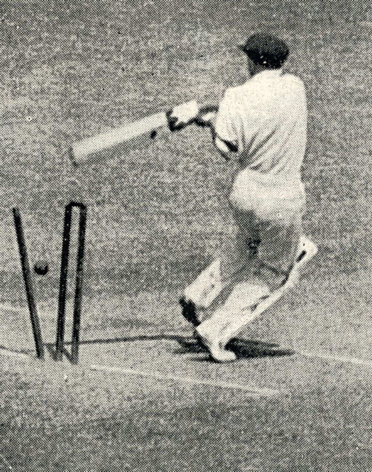 Don Bradman bowled for 0, England v Australia, 2nd Test, Melbourne, December 30, 1932