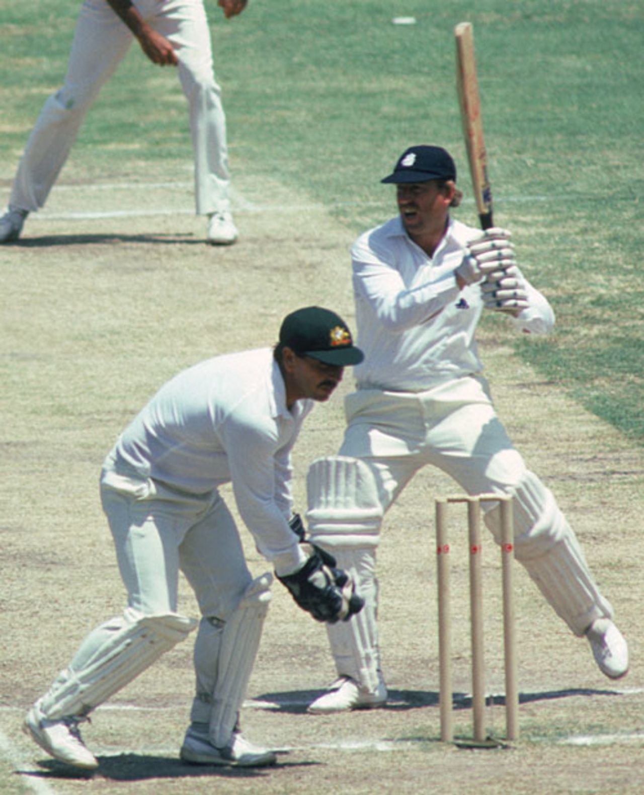 Eddie Hemmings on his way to 95 as nightwatchman, Australia v England, 5th Test, Sydney, January 7, 1983