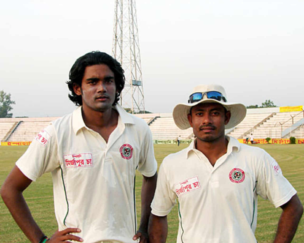 Mahbubul Alam (left) and Mohammad Sharif were instrumental in making Sylhet follow-on, Dhaka v Sylhet, National Cricket League, October 27, 2007