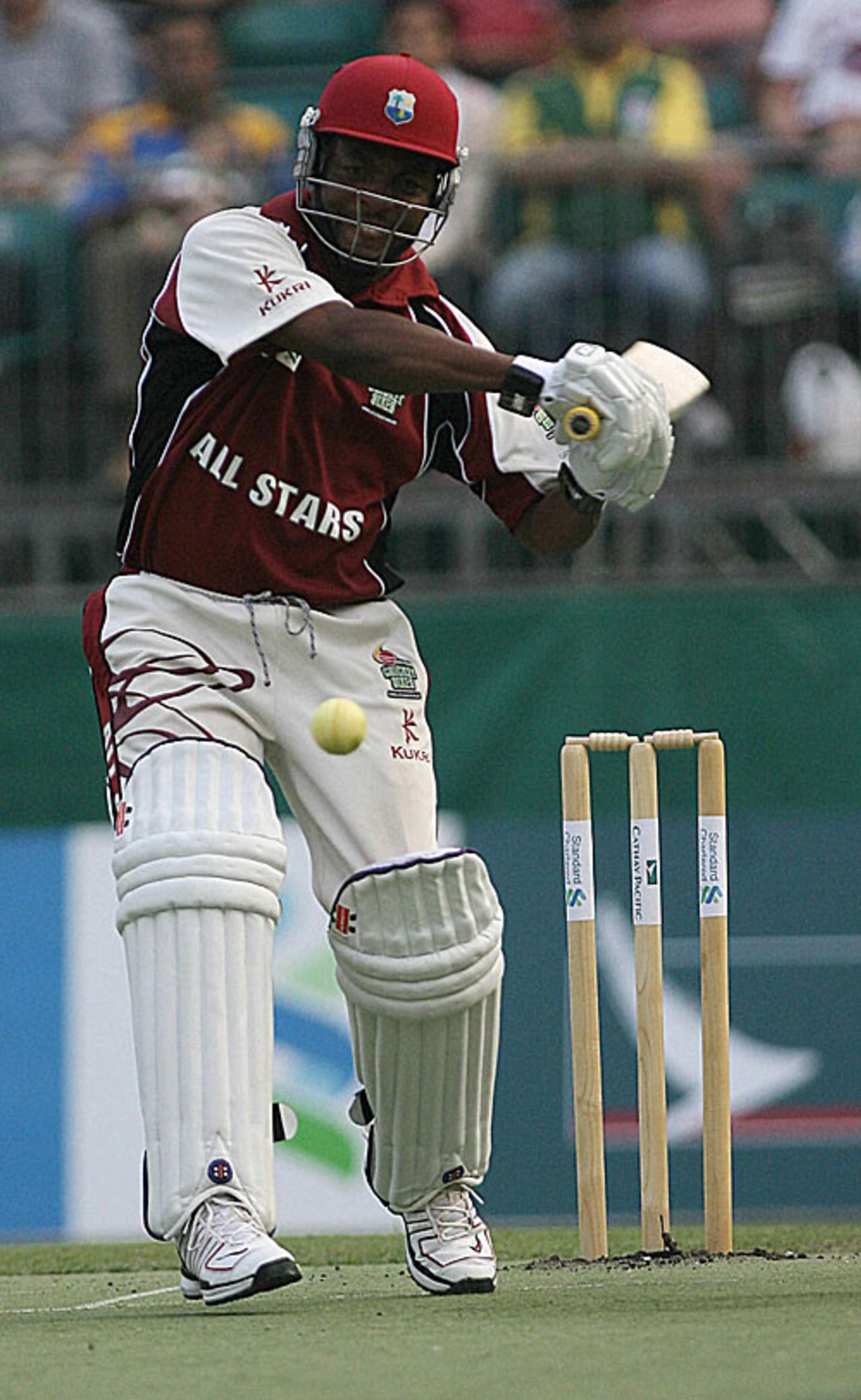 Brian Lara prepares to pull in the Hong Kong Sixes, Kowloon Cricket Club, October 28, 2007