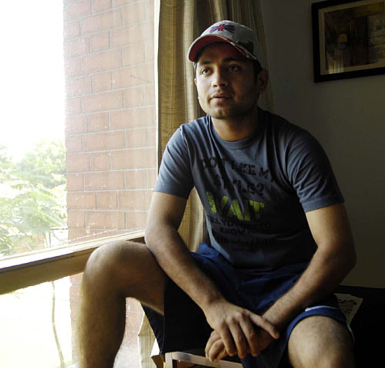 Piyush Chawla chats with journalists, Ahmedabad, October 29, 2007