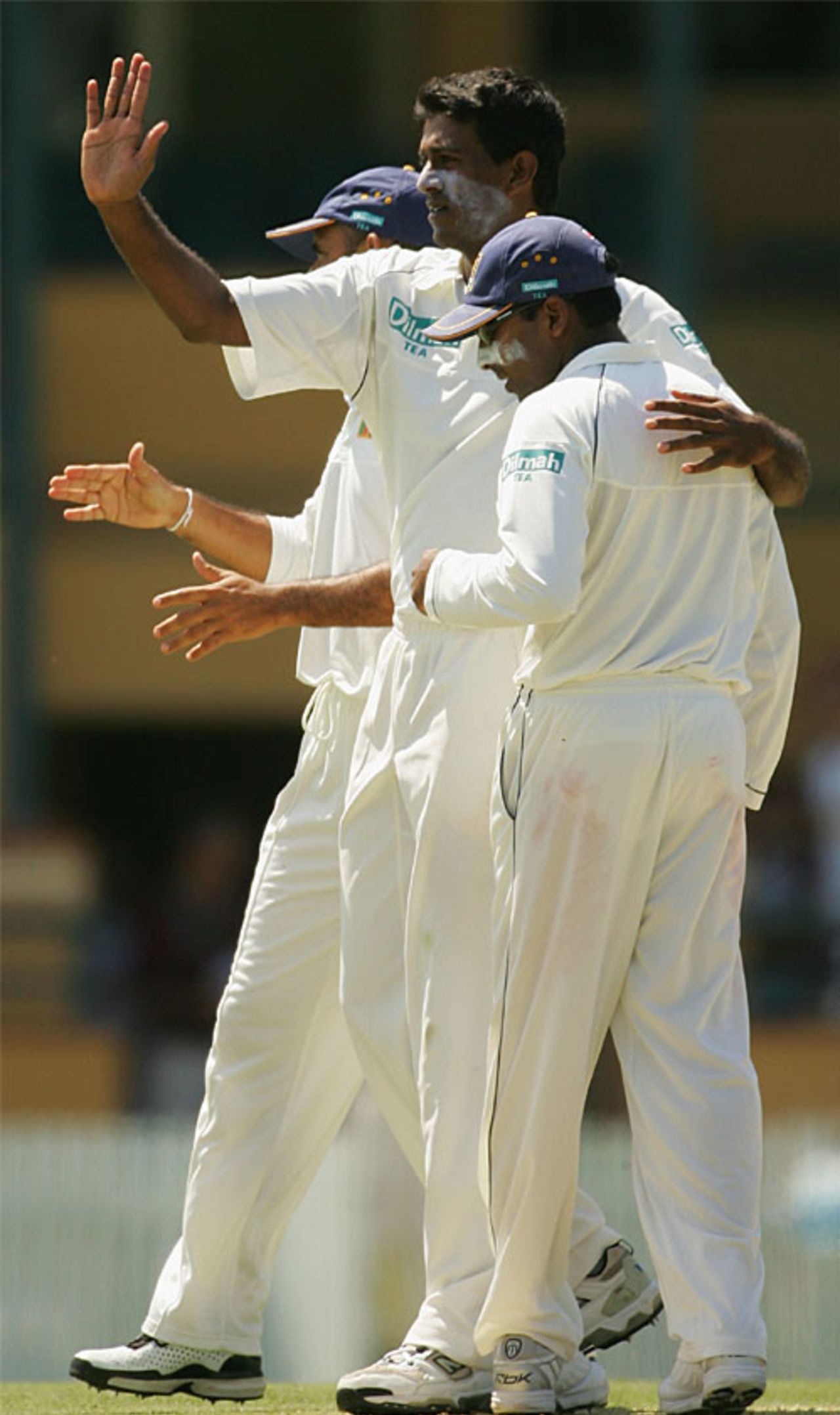 Farveez Maharoof took three wickets on a hard-working day in Brisbane, Queensland v Sri Lankans, 2nd day, Brisbane, November 3, 2007