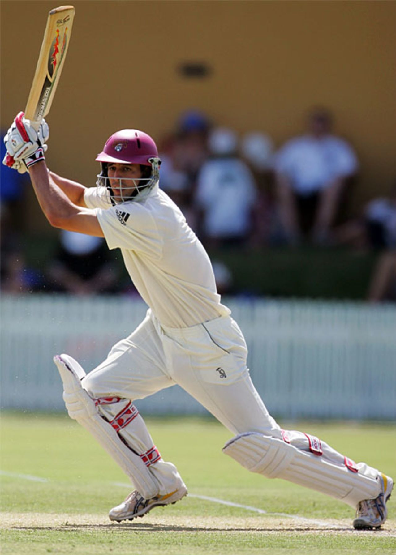 Mitchell Johnson made his fourth first-class fifty, Queensland v Sri Lankans, 2nd day, Brisbane, November 3, 2007