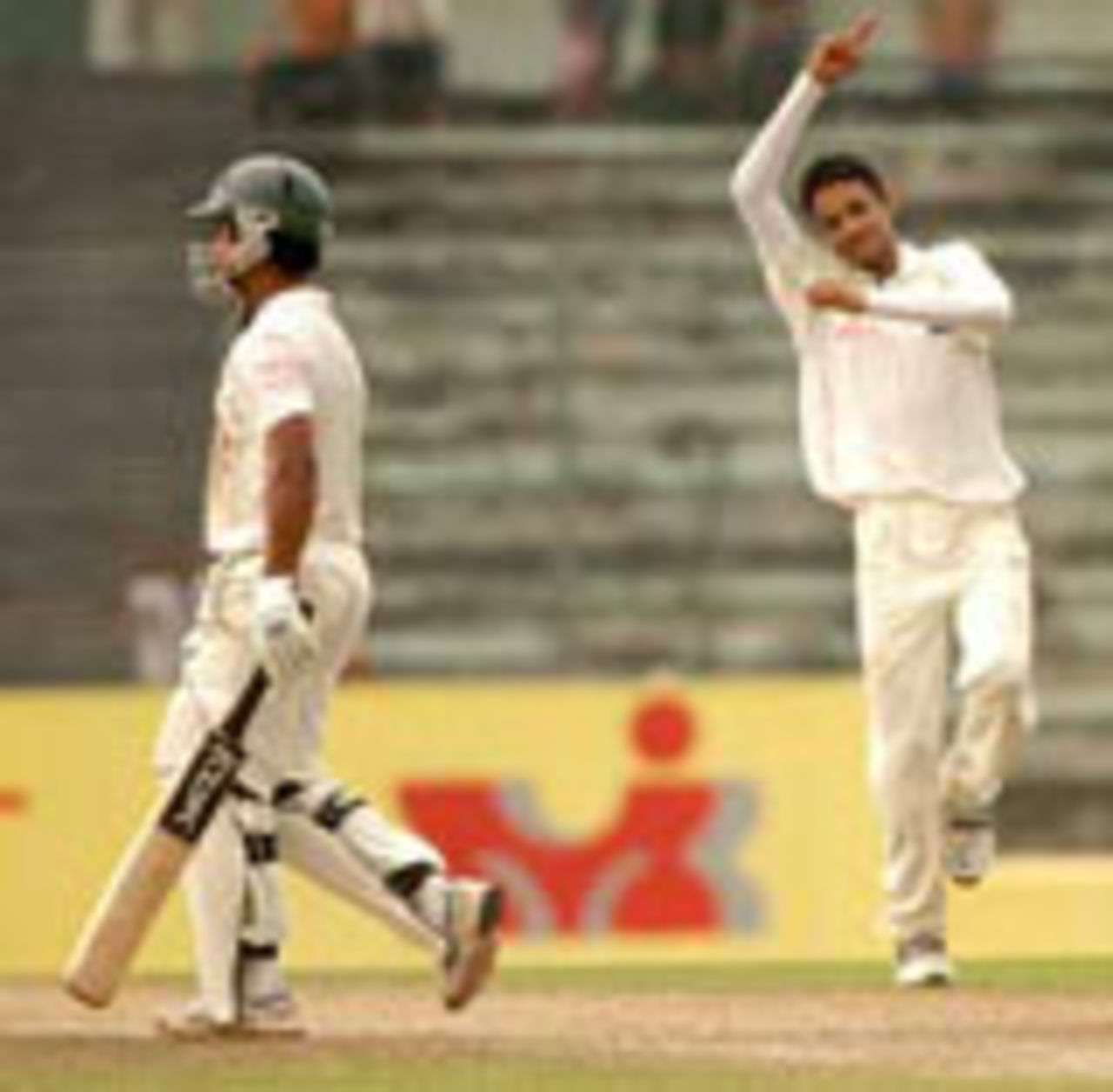 Talha Jubair celebrates the wicket of Mohammad Ashraful, Dhaka v Barisal, National Cricket League, Mirpur, November 4, 2007