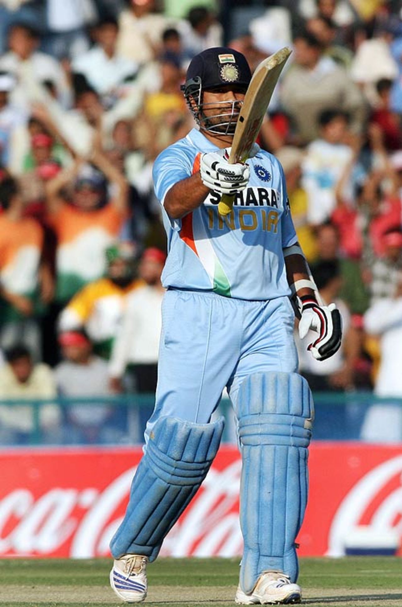 Sachin Tendulkar brought up a 57-ball fifty to set the platform, India v Pakistan, 2nd ODI, Mohali, November 8, 2007