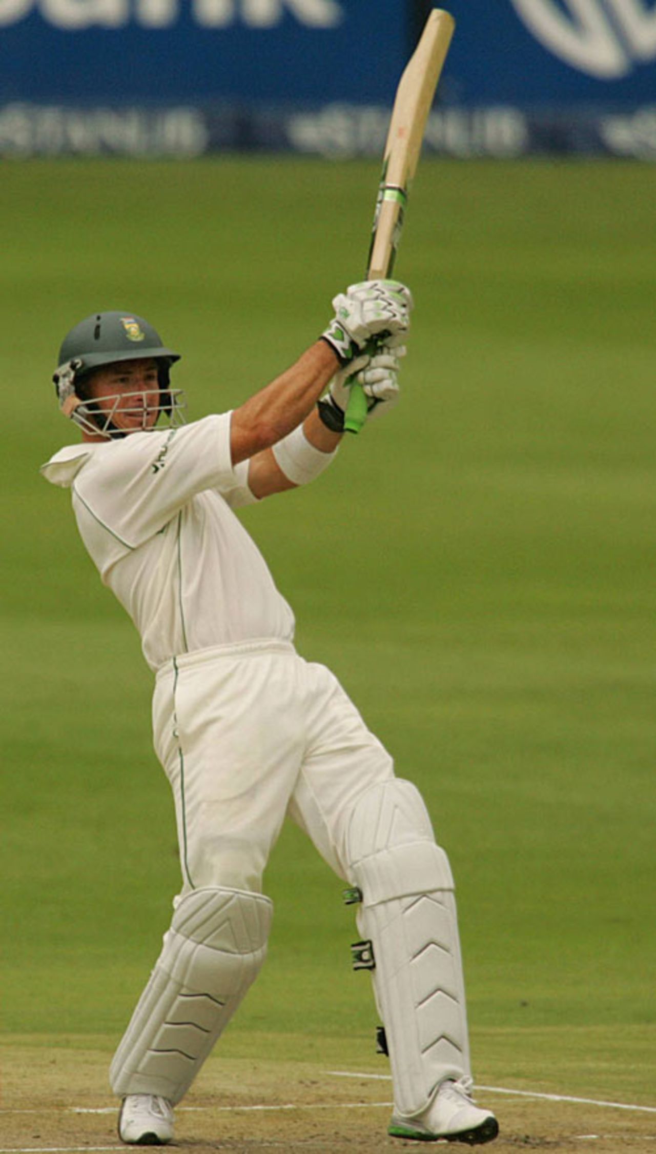 Herschelle Gibbs carves one over the top, South Africa v New Zealand, 1st Test, Johannesburg, November 8, 2007