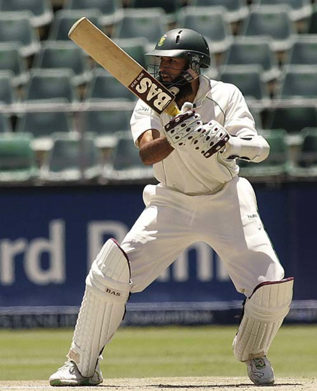 Hashim Amla steers one to third man, 1st Test, Johannesburg, 3rd day, November 10, 2007