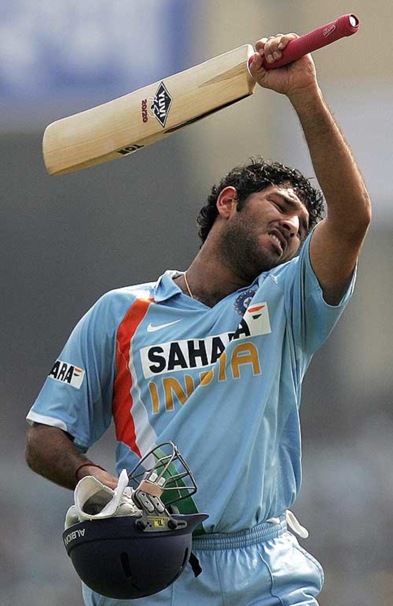 Yuvraj Singh walks back after being caught in the deep, India v Pakistan, 3rd ODI, Kanpur, November 11, 2007