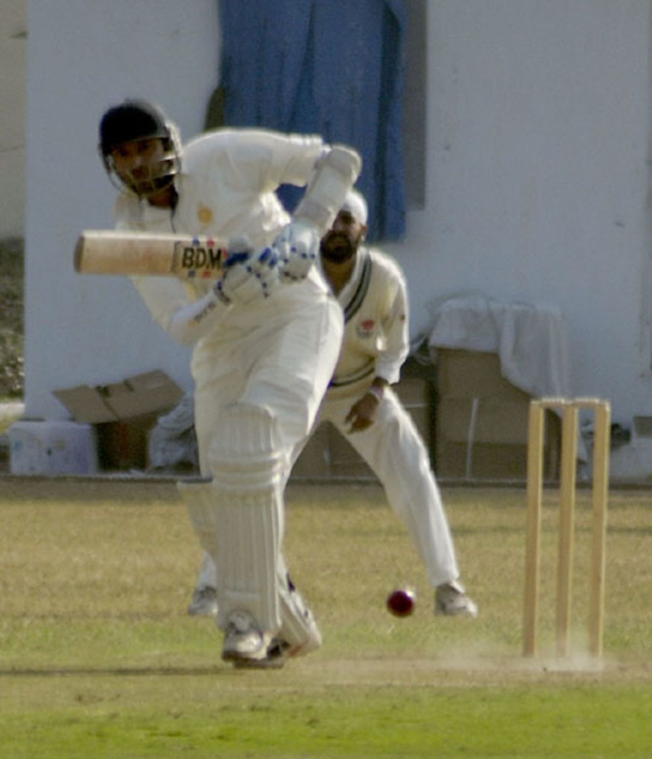 Devendra Bundela bats for Madhya Pradesh Jammu & Kashmir v Madhya Pradesh, Ranji Plate League, 2nd round, Group B, Jammu, 2nd day, November 16, 2007