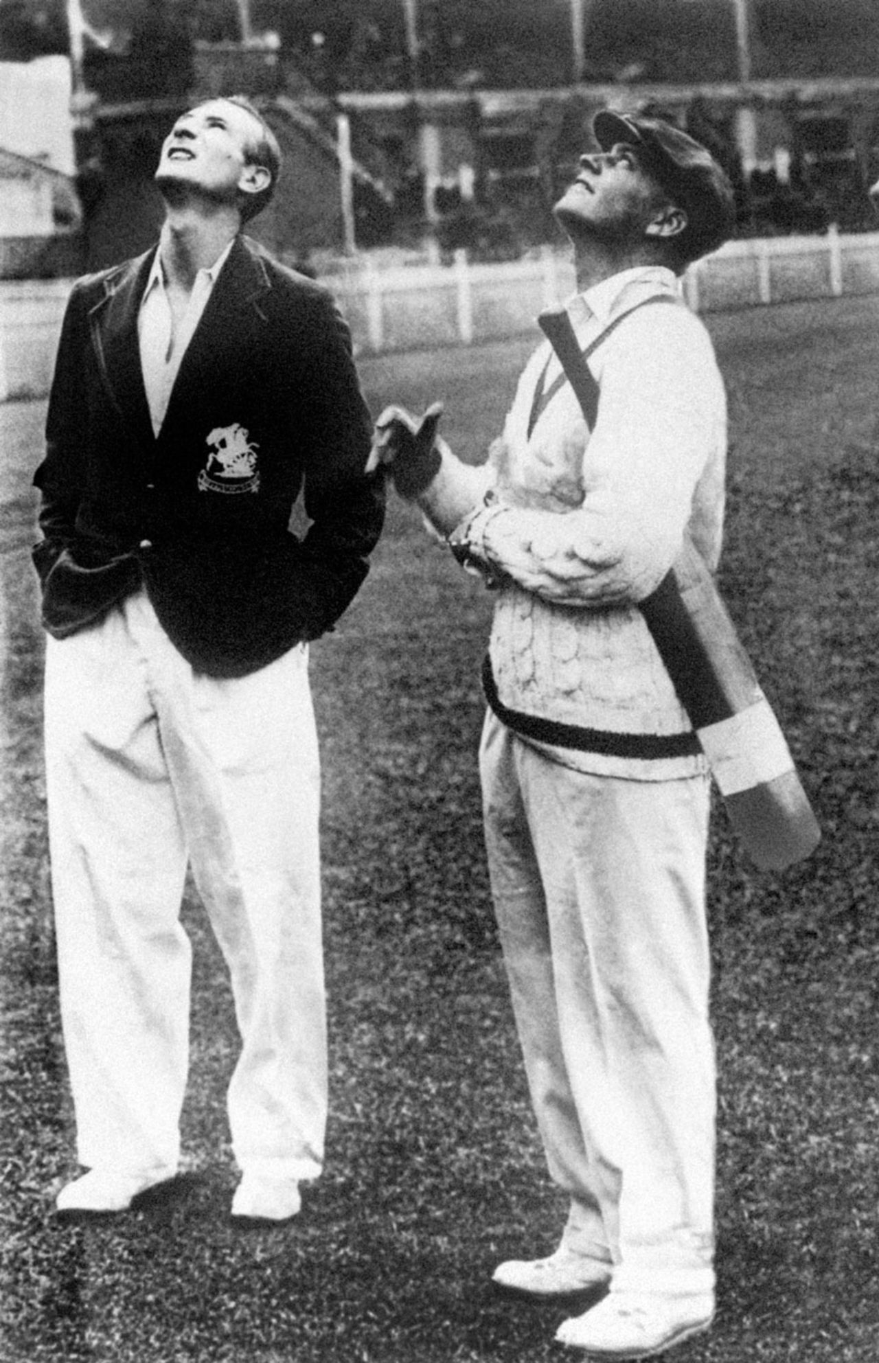Douglas Jardine and Bill Woodfull toss ahead of the fiery Adelaide Test, Australia v England, 3rd Test, Adelaide, January 13, 1933