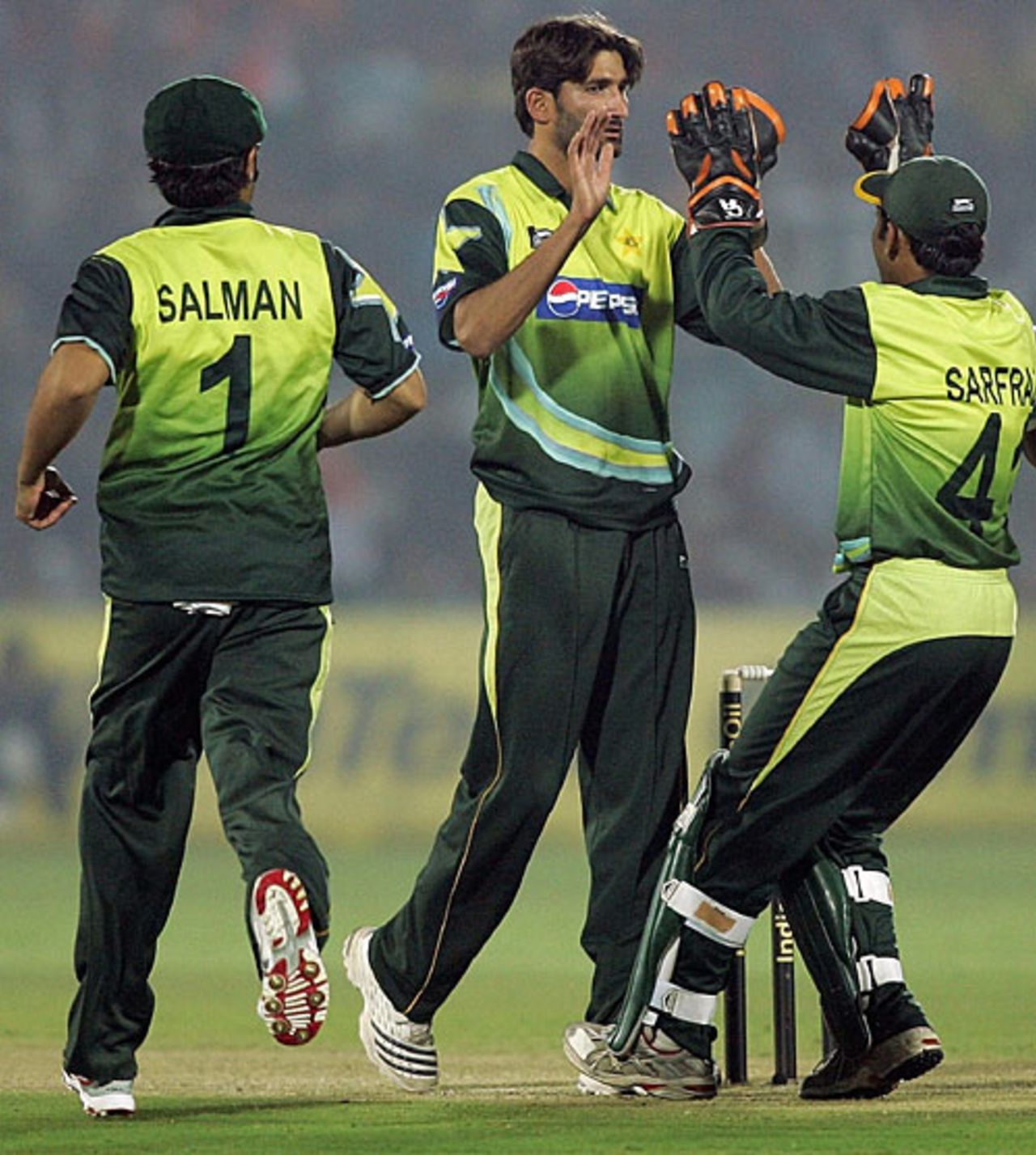 Sohail Tanvir picked up four wickets, India v Pakistan, 5th ODI, Jaipur, November 18, 2007